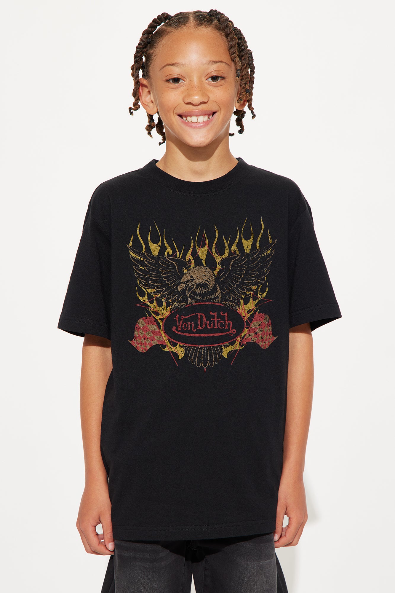 Mini Von Dutch Eagle Short Sleeve Tee - Black