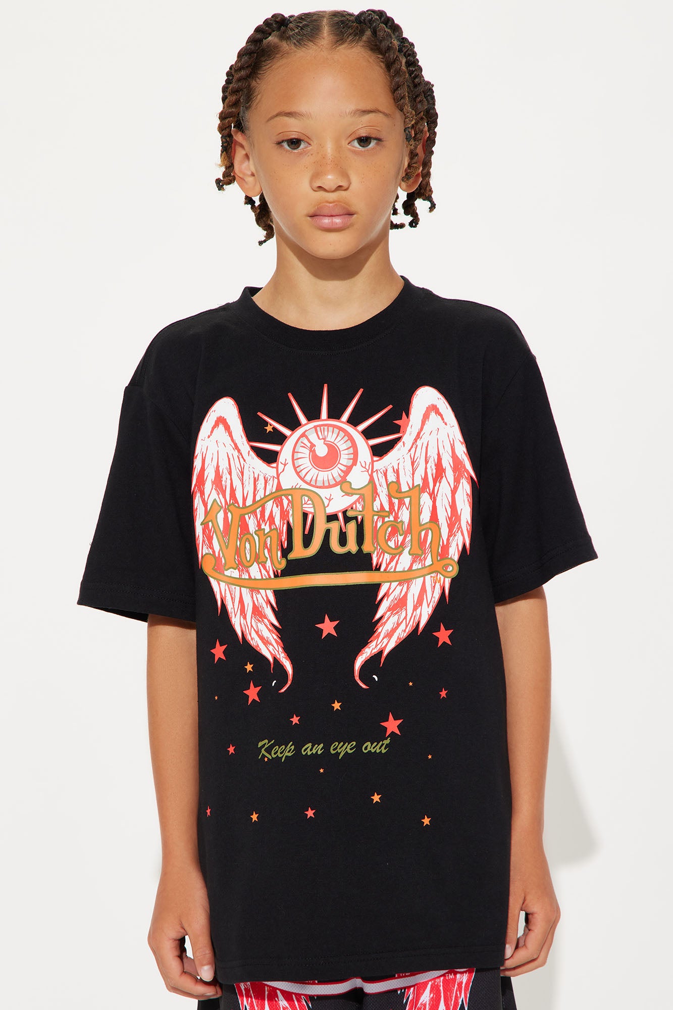 Mini Von Dutch An Eye Out Short Sleeve Tee - Black