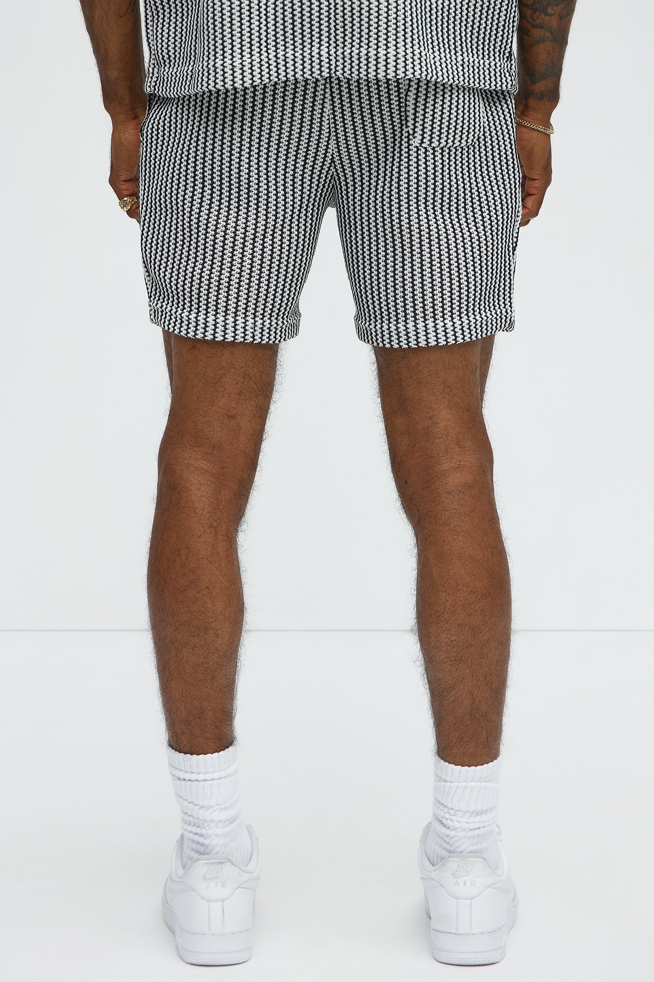 Summit Drawstring Zig Zag Shorts - Grey/combo
