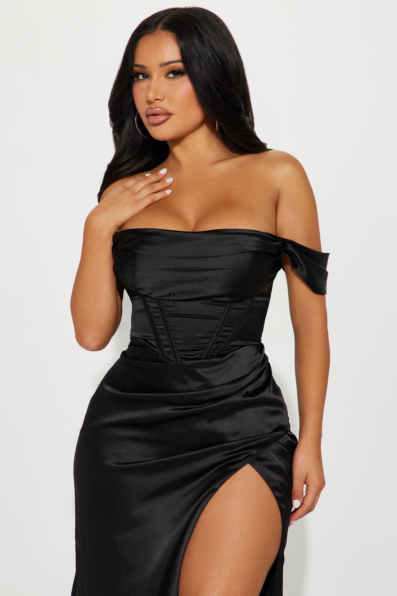Andrea Corset Gown - Black