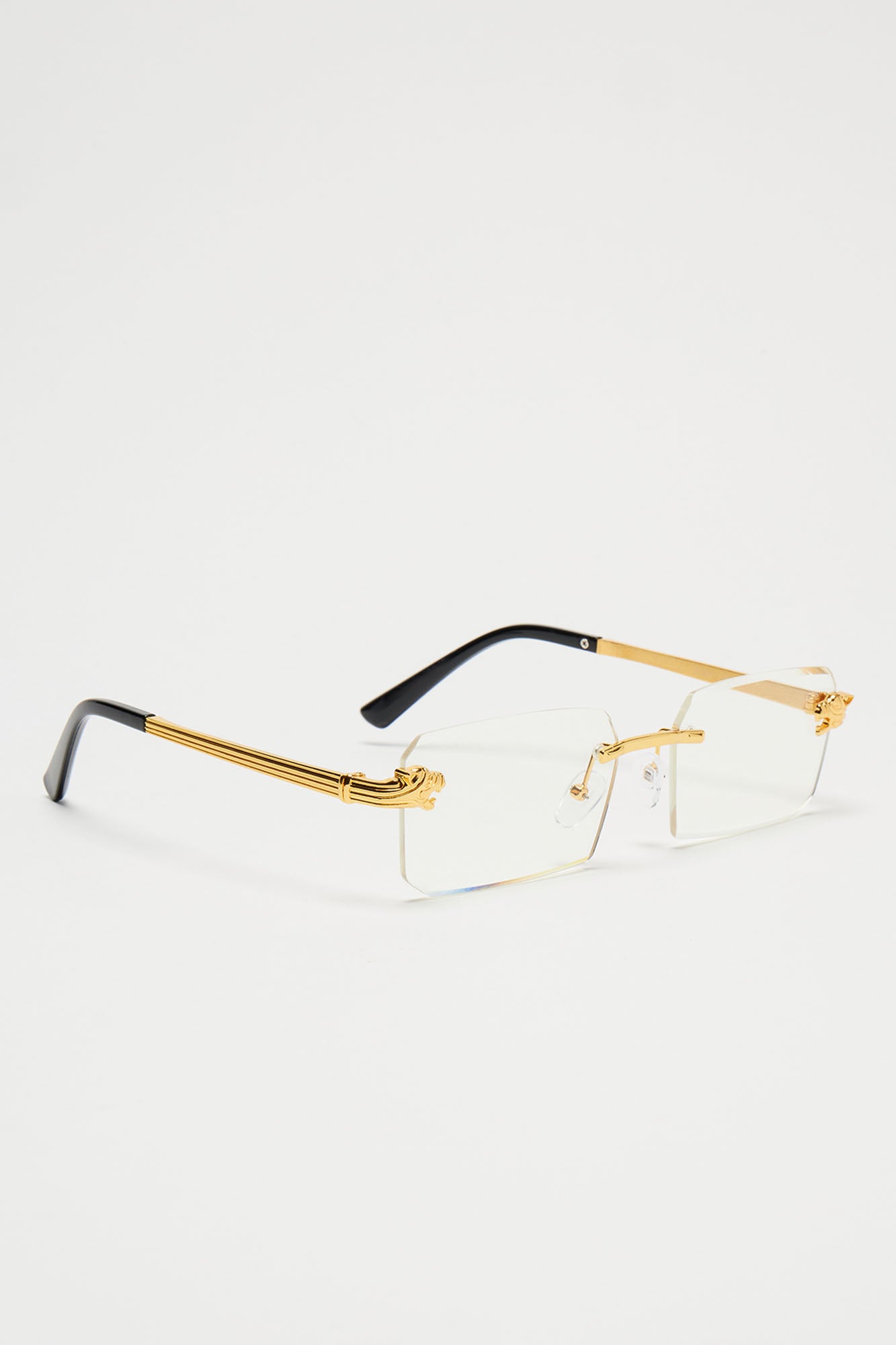 Burn It Down Sunglasses - Gold/Clear