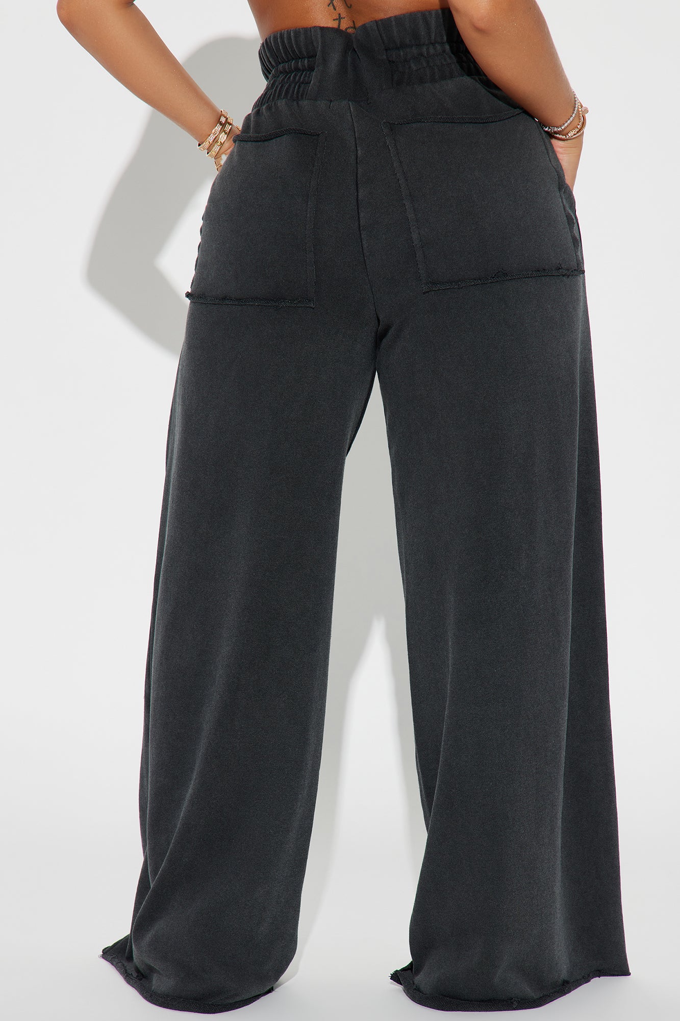 Off Duty Washed Lounge Pant - Black