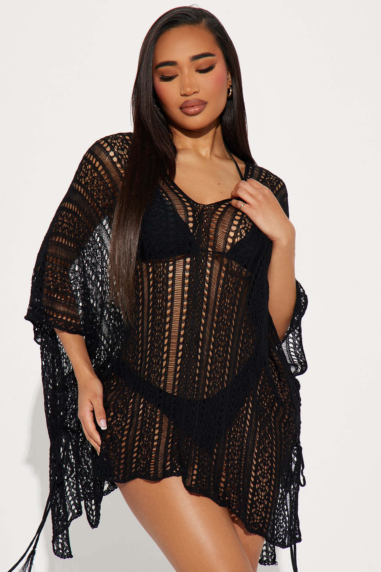 Althea Swim Cover Up - Black