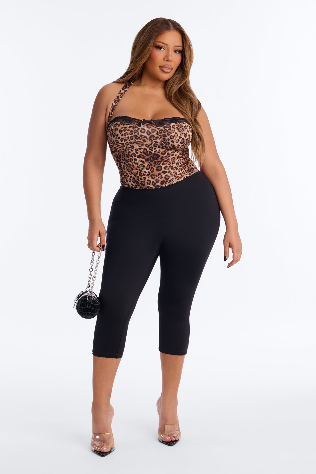 Speed Up Leopard Halter Top - Leopard