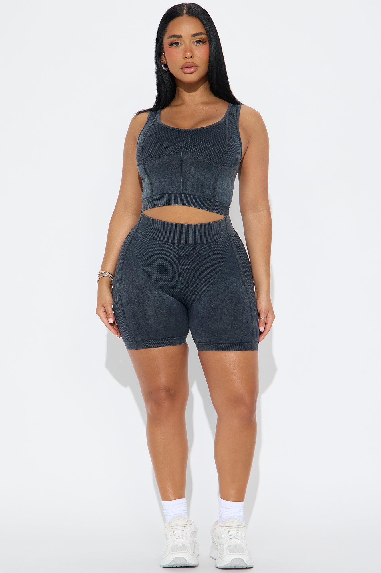 Carrie Seamless Short Set - Black