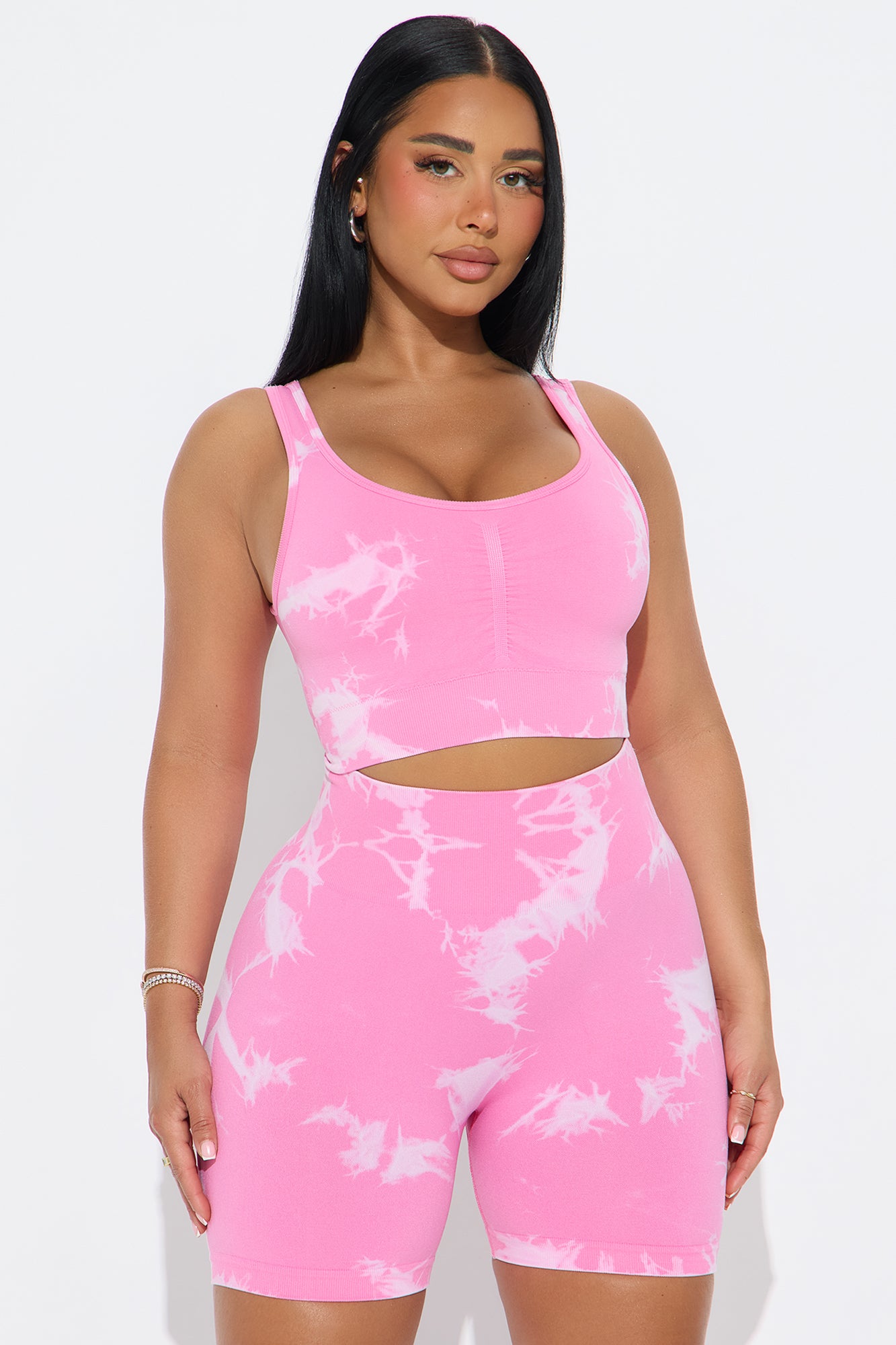 Cassie Seamless Short Set - Pink
