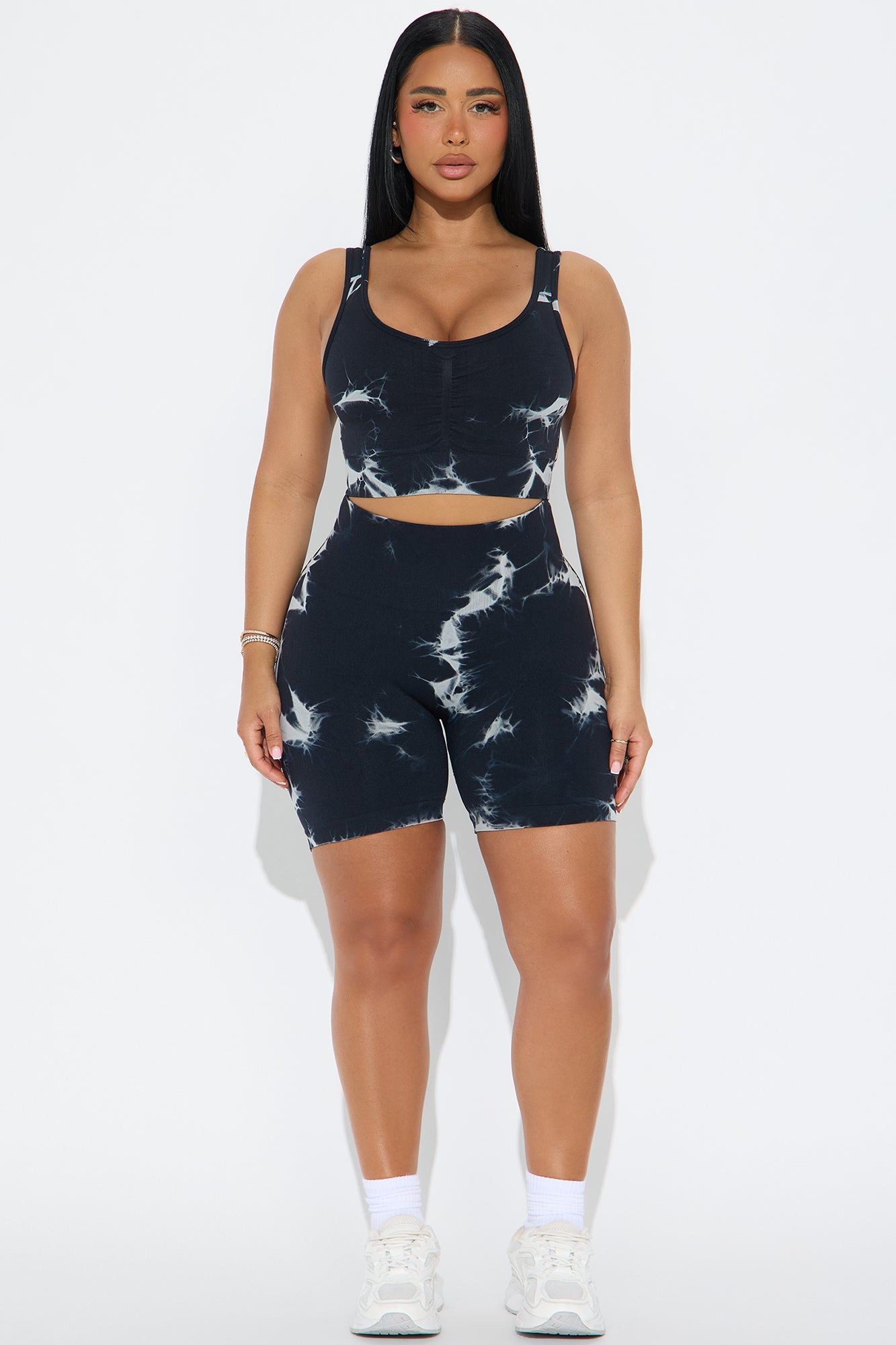 Cassie Seamless Short Set - Black