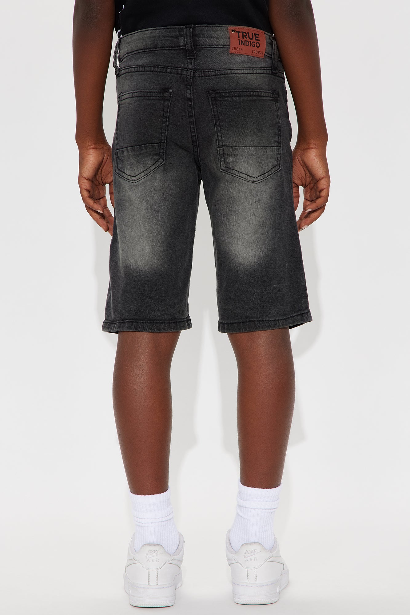 Mini Only Getting Better Distressed Denim Shorts - Black