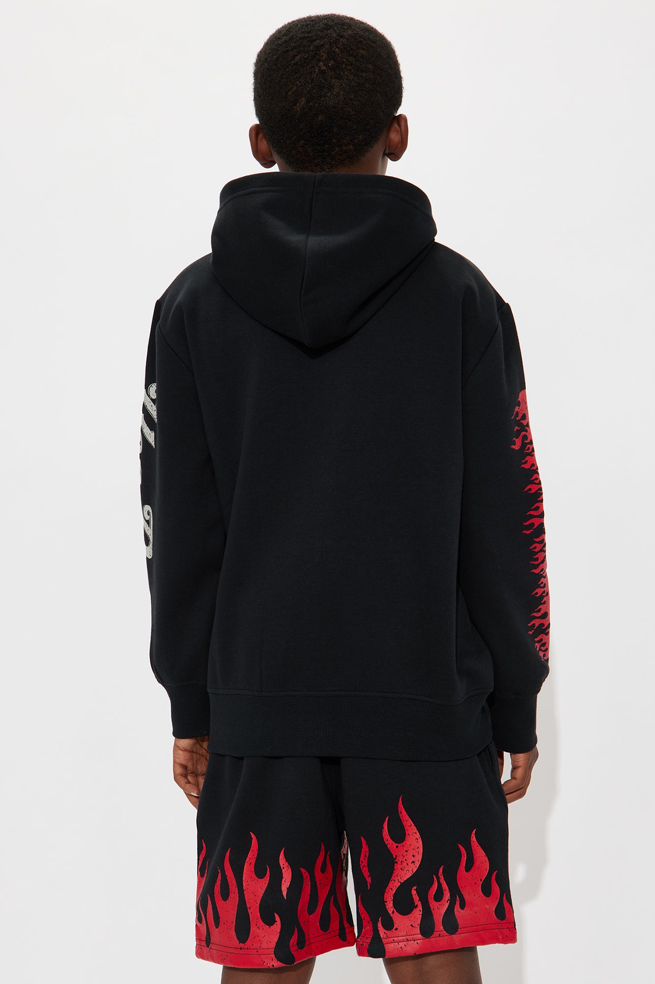 Mini Von Dutch Fire Zip Hoodie - Black