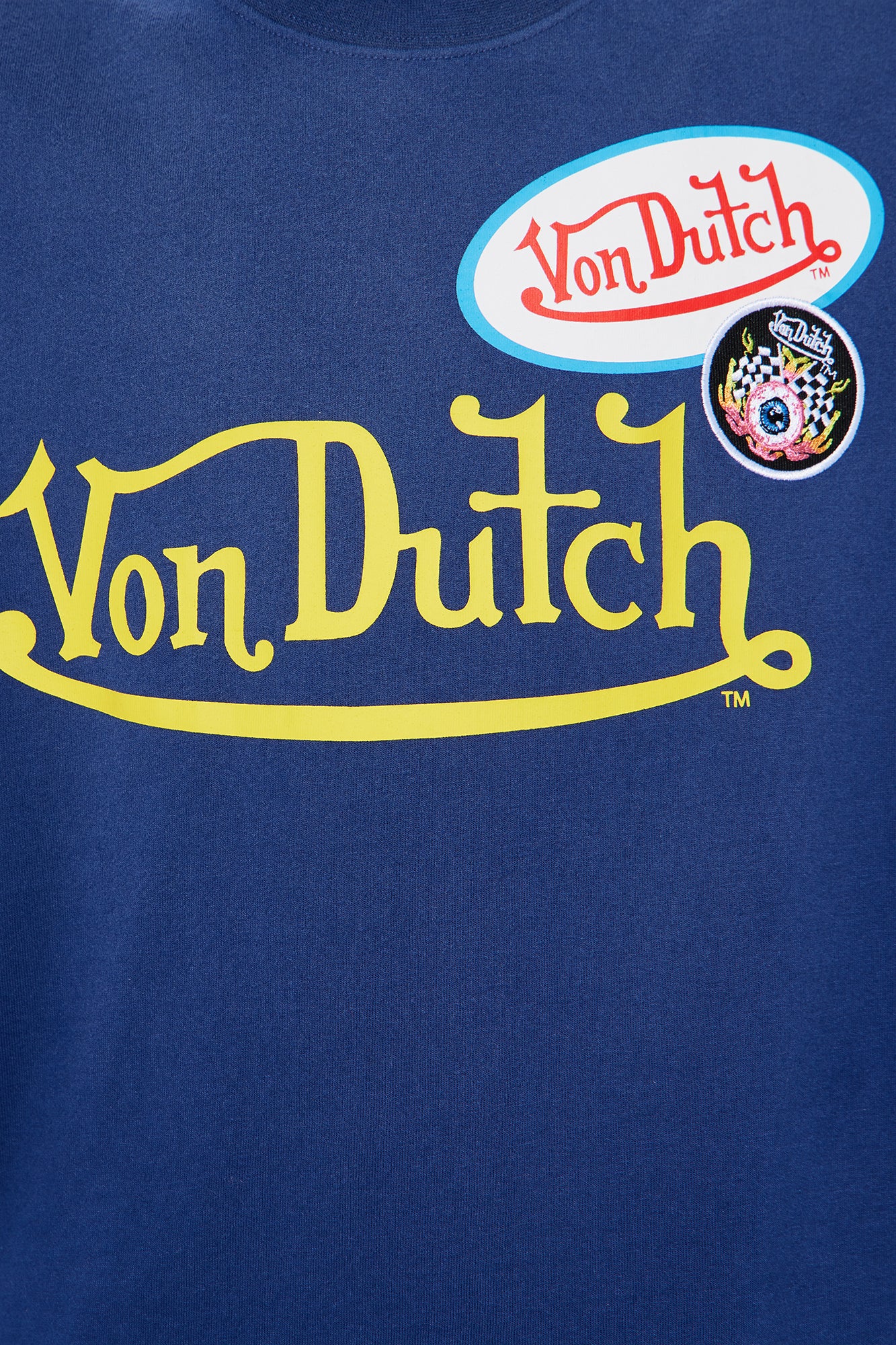 Mini Von Dutch Patch Short Sleeve Crew Tee - Navy