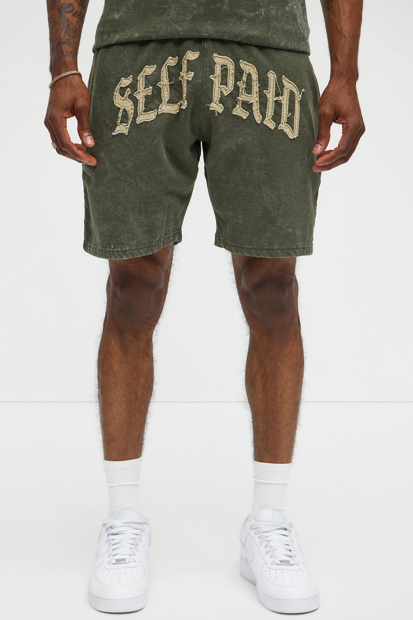 Self Paid Sweatshorts - Olive