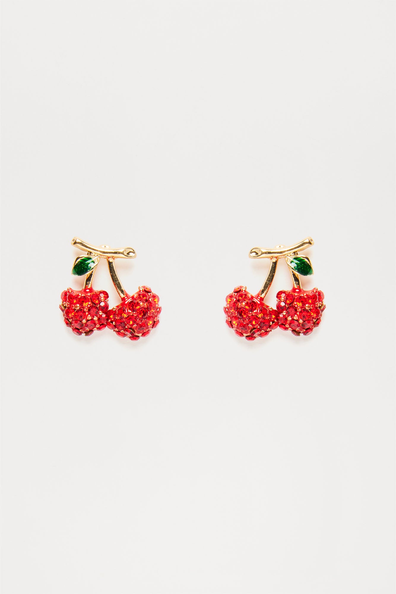 The Cherry On Top Earrings - Red