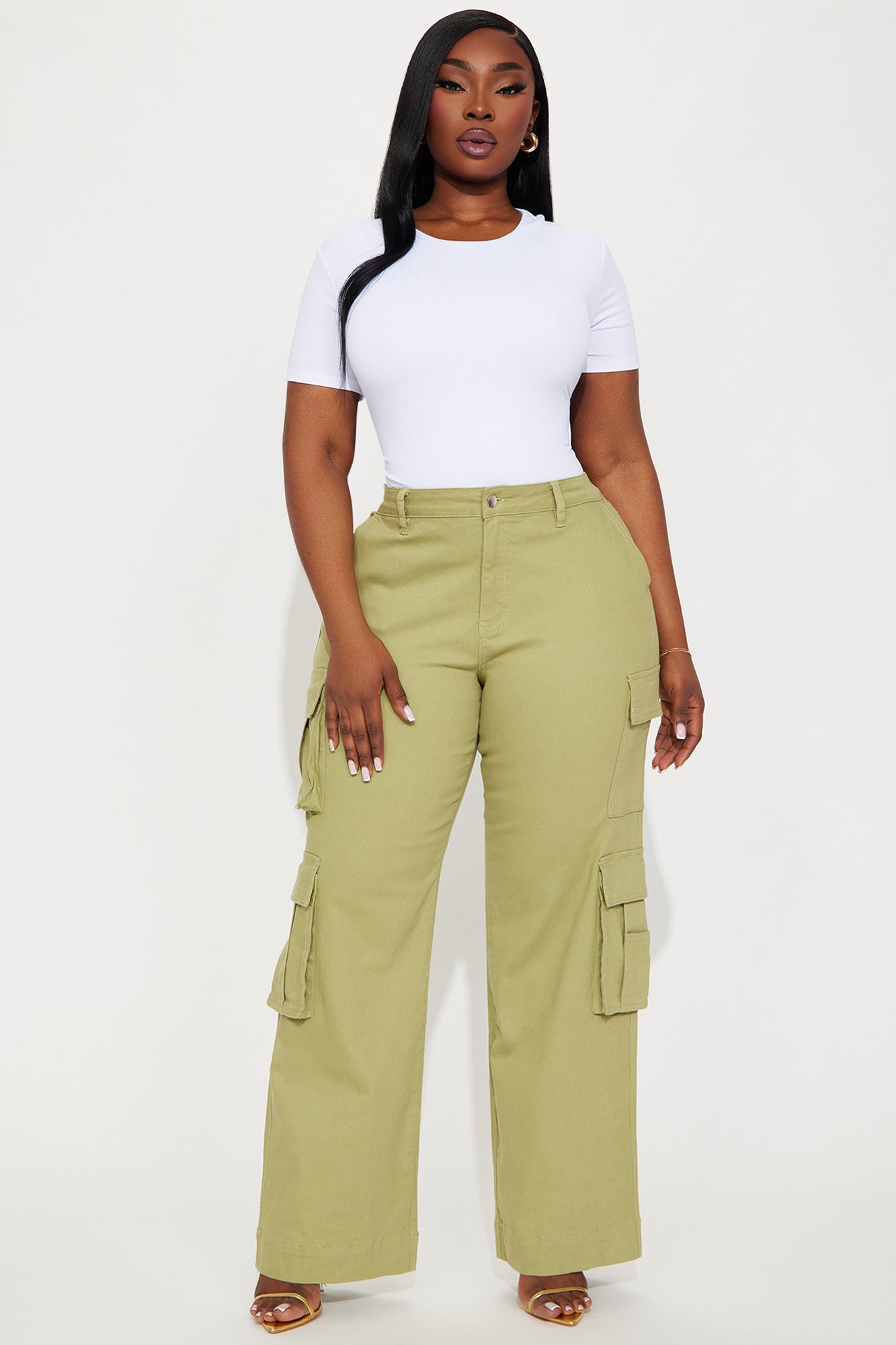 Chloe Crew Neck Short Sleeve Tee - White