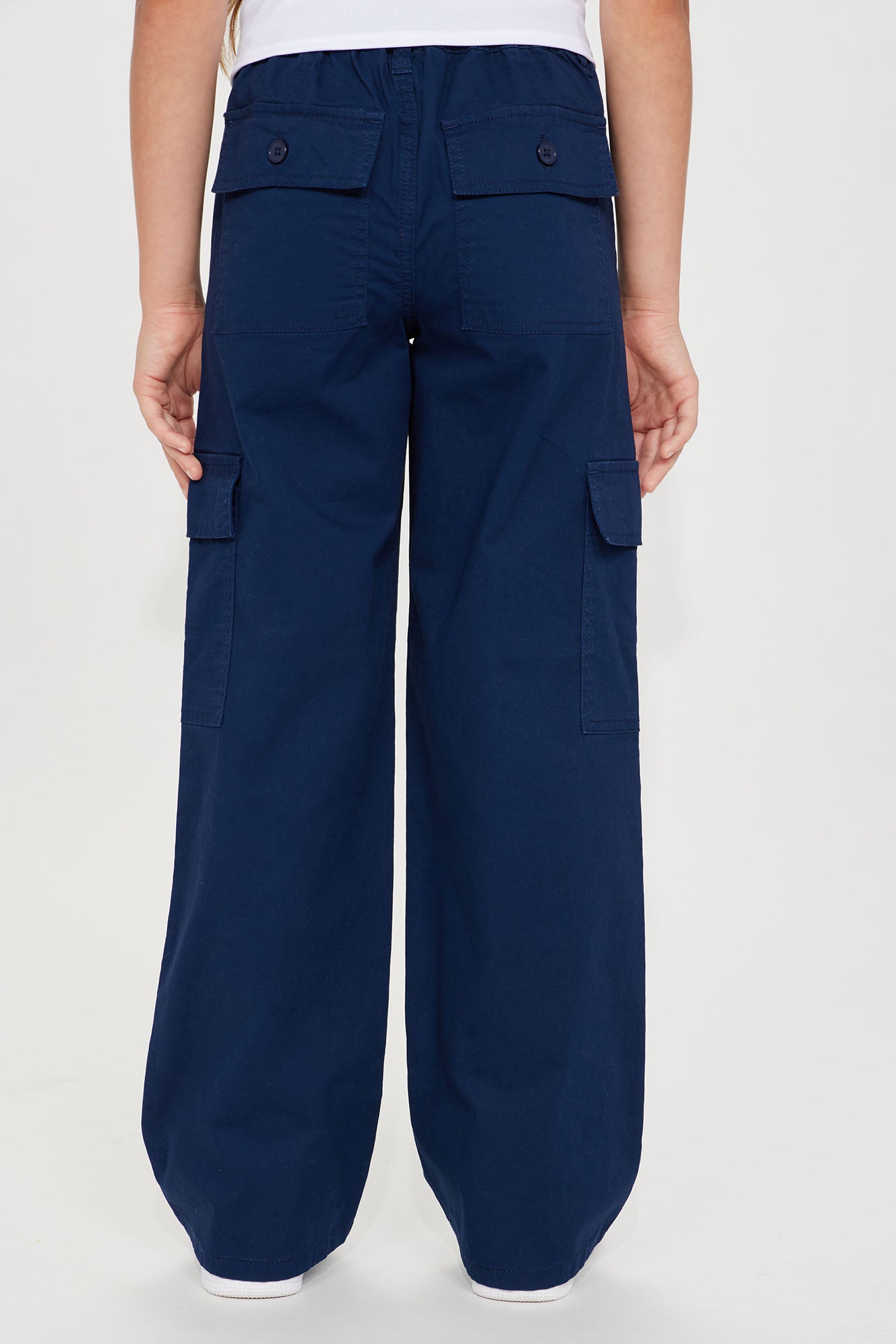 Mini Make It Worth It Straight Leg Uniform Cargo - Navy