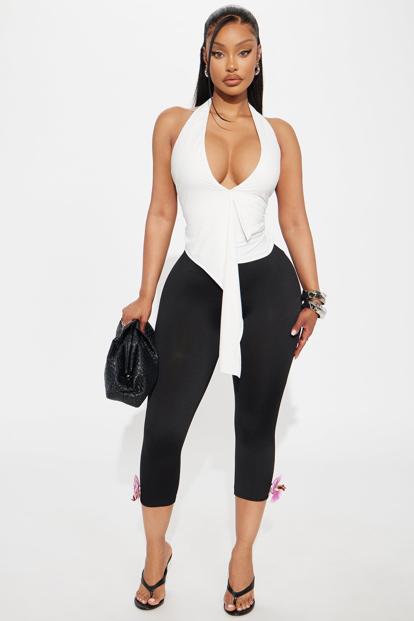 Girl Nextdoor Halter Top - White