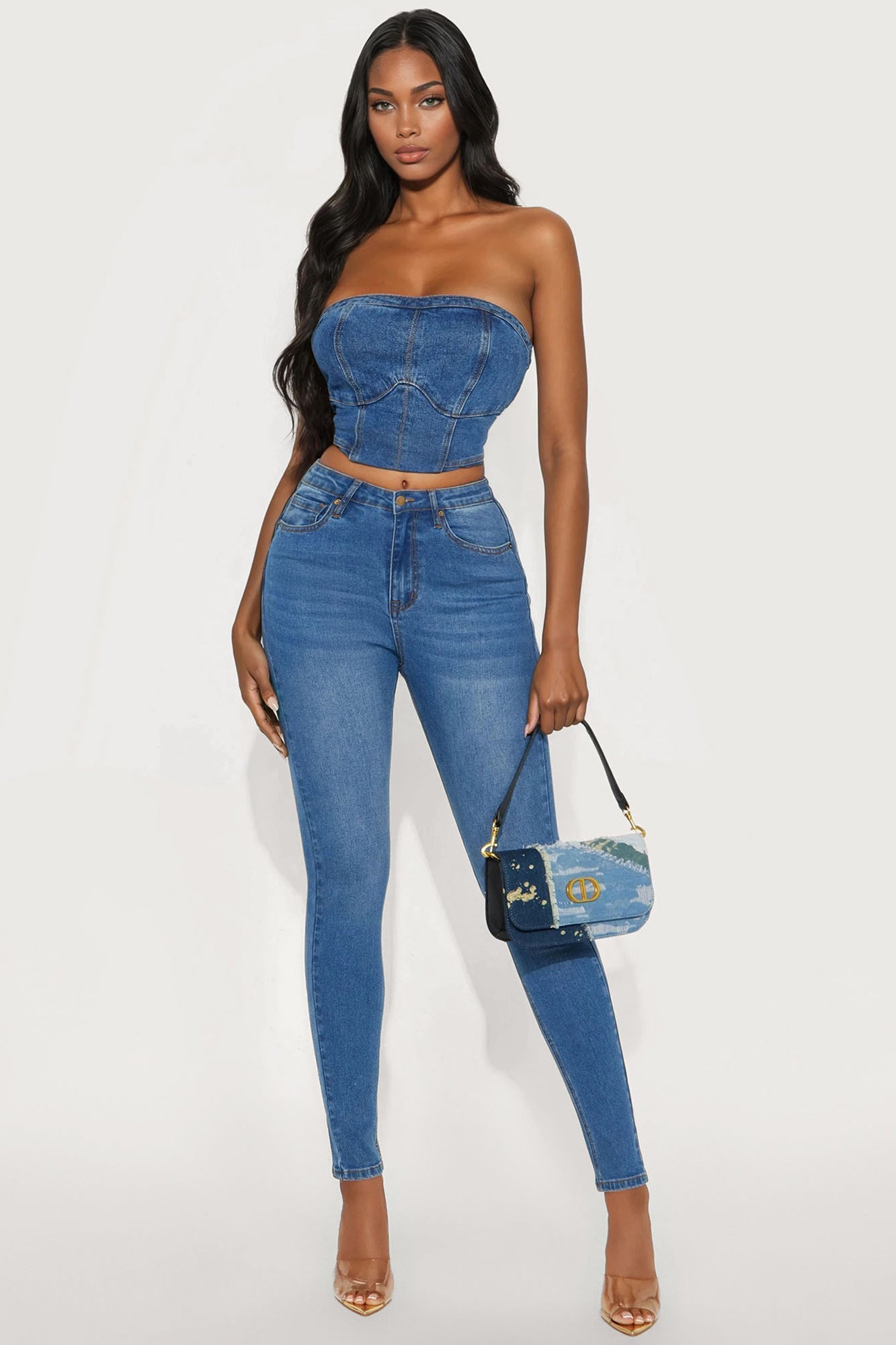 Tall Vibe Check Curvy Stretch Skinny Jeans - Medium Wash