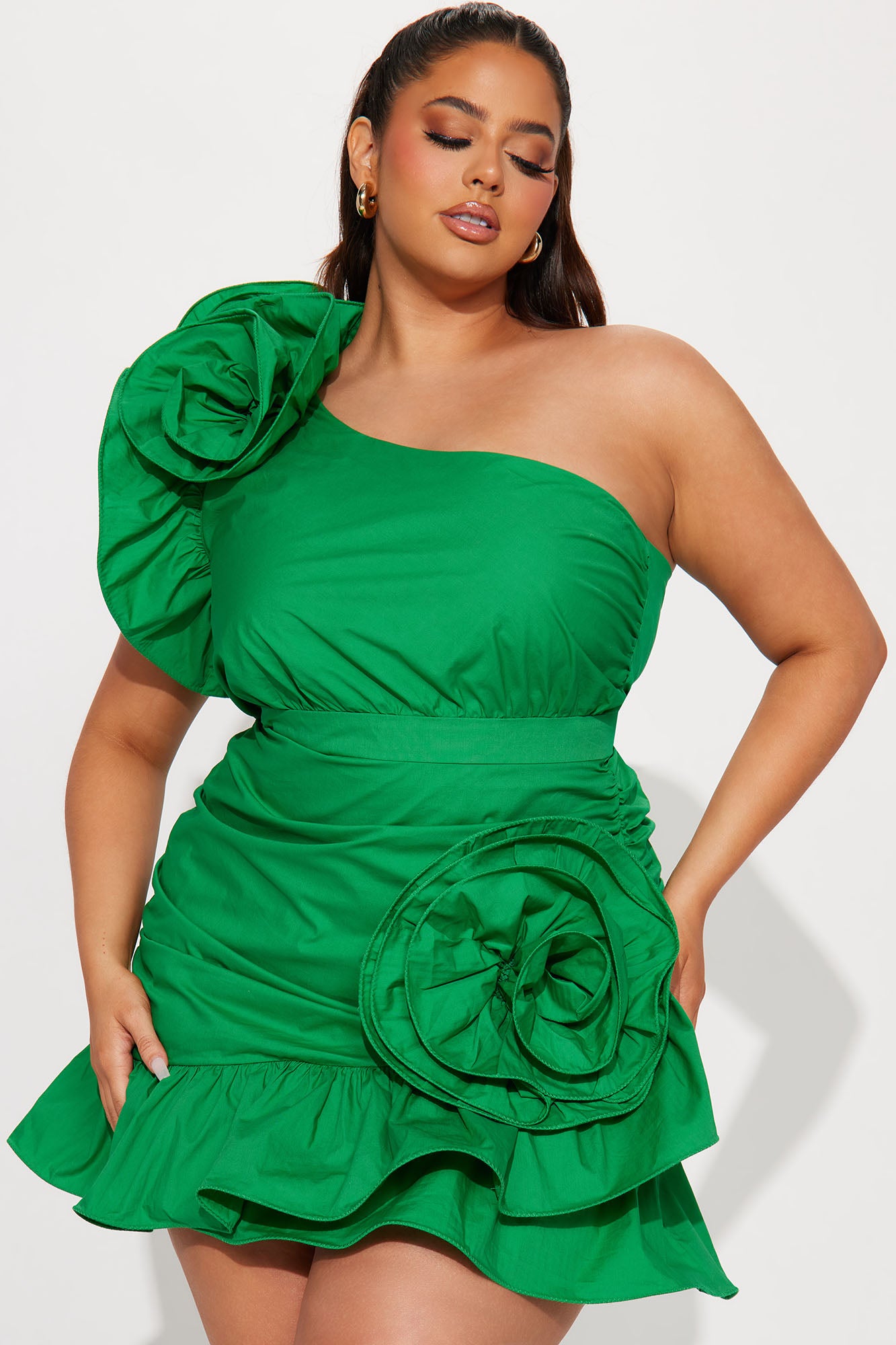 Brunch On The Mind Mini Dress - Green