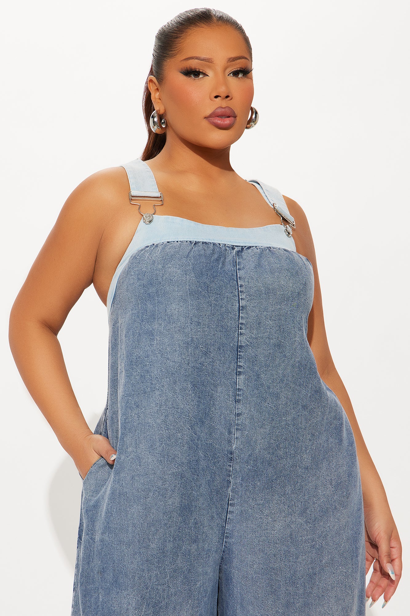 Back In Time Jumpsuit - Light Wash