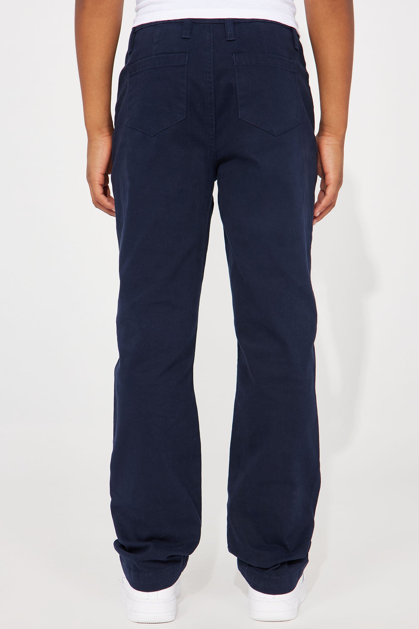 Mini Uniform Straight Leg Pants - Navy