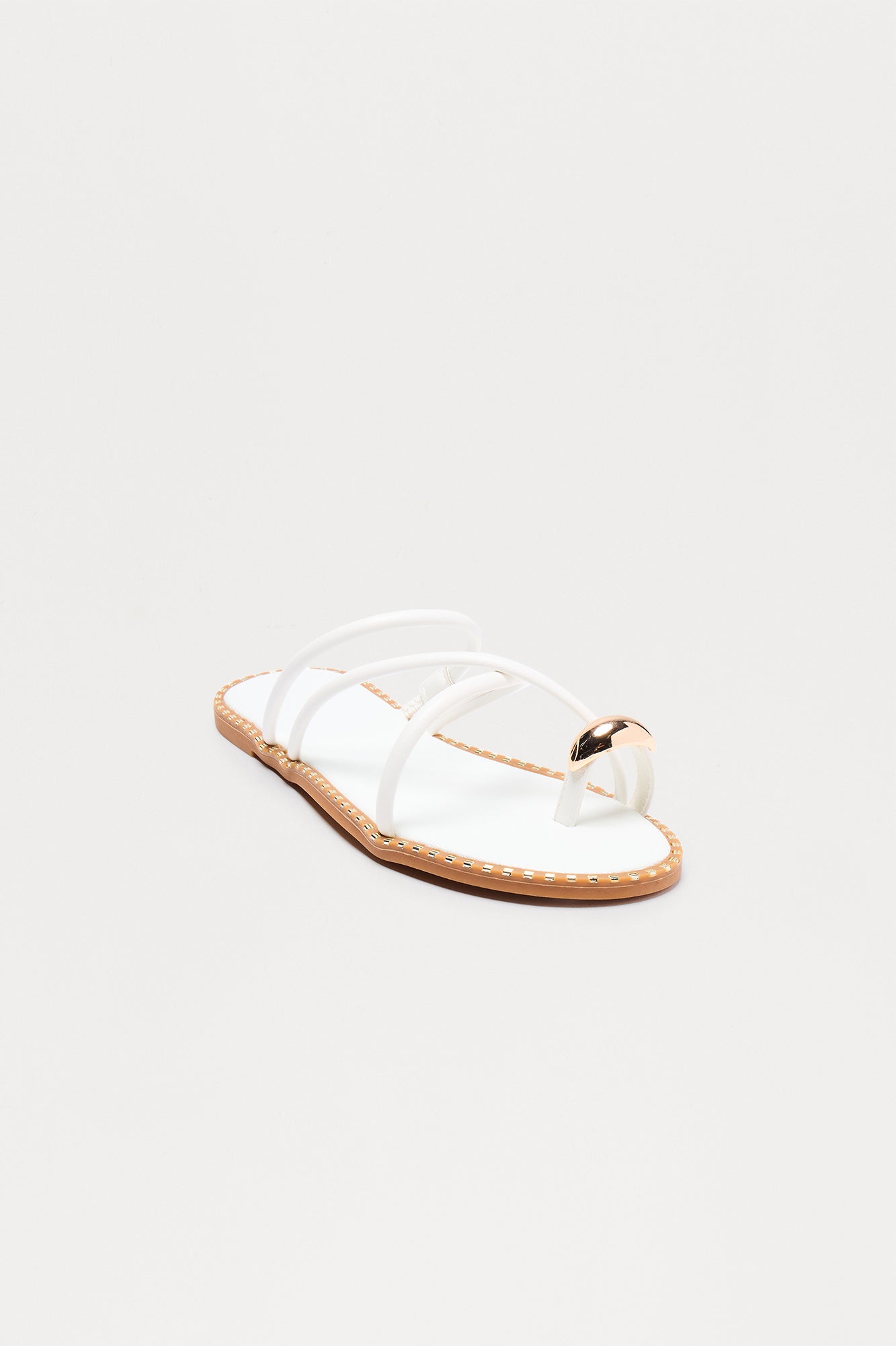 Cruiser Toe Ring Sandals - White