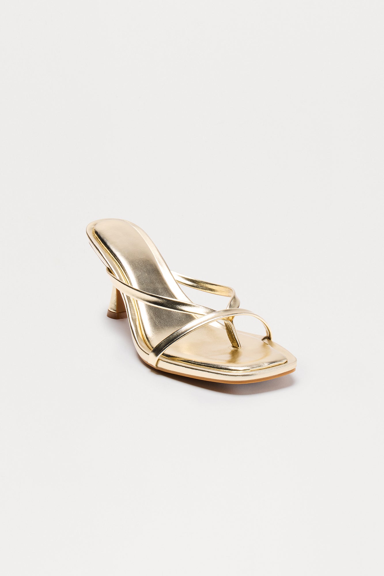 Panama Thong Mules - Gold