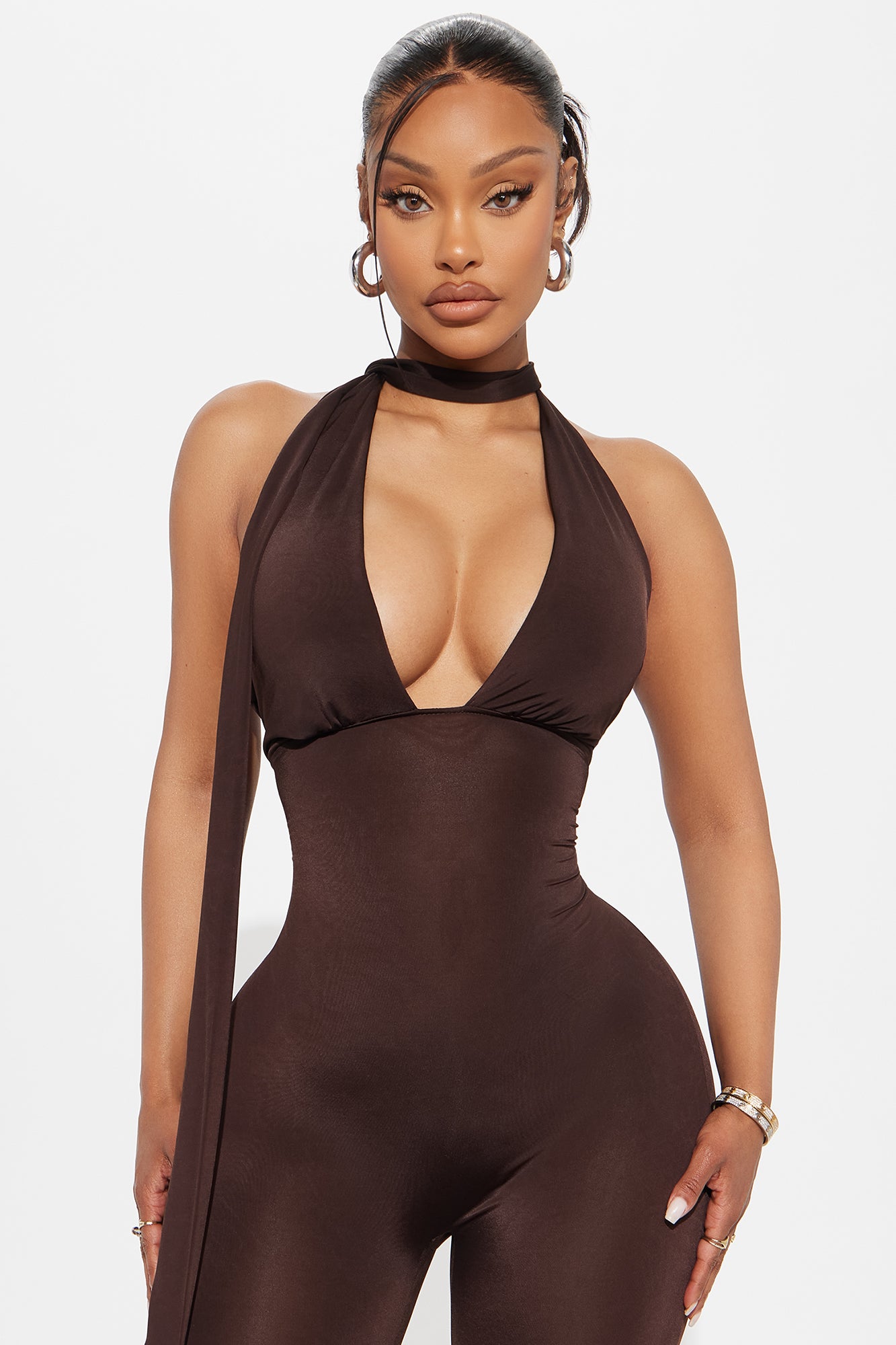 Arlene Capri Jumpsuit - Brown