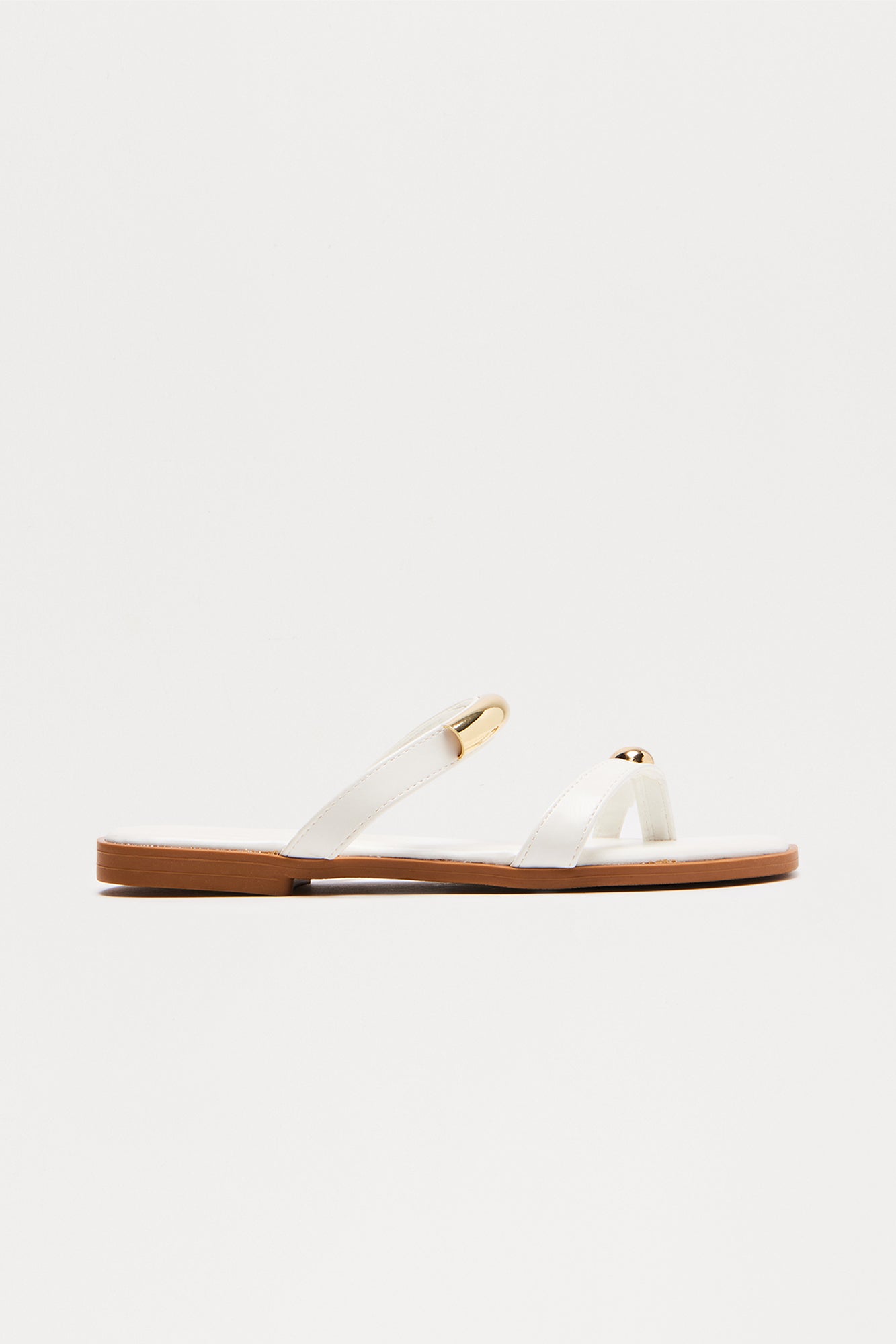 Shore Toe Ring Flip Flops - White