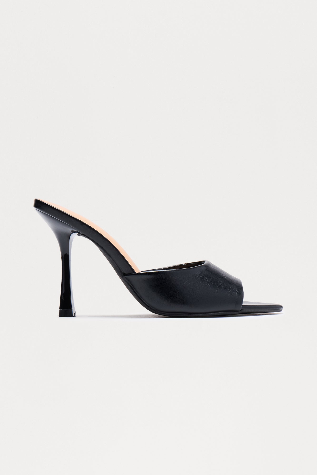 Tallou Peep Toe Stiletto Heels - Black