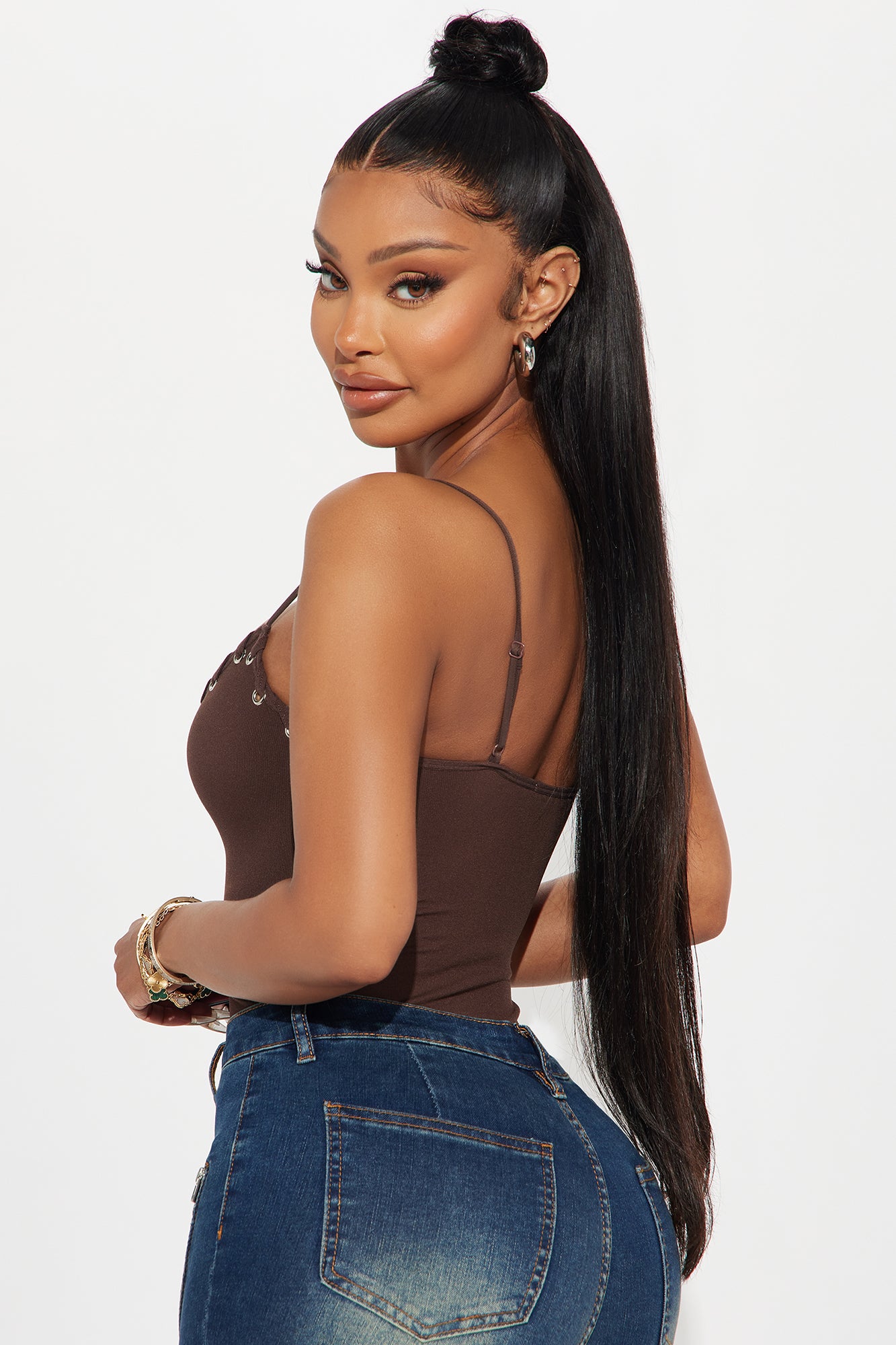 Tamara Seamless Bodysuit - Chocolate