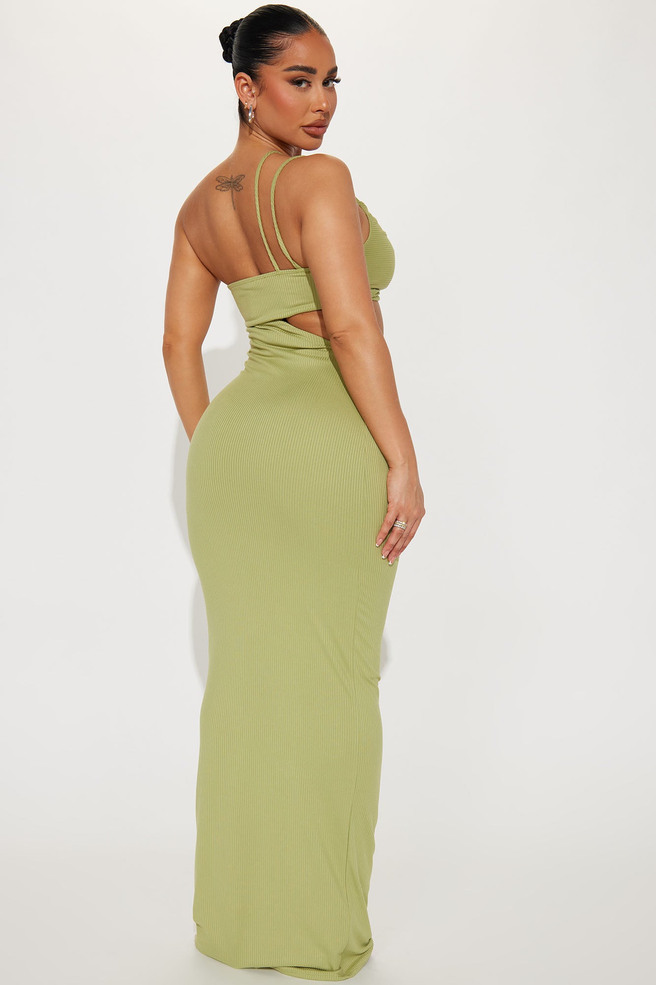 Lala Asymmetrical Maxi Dress - Sage