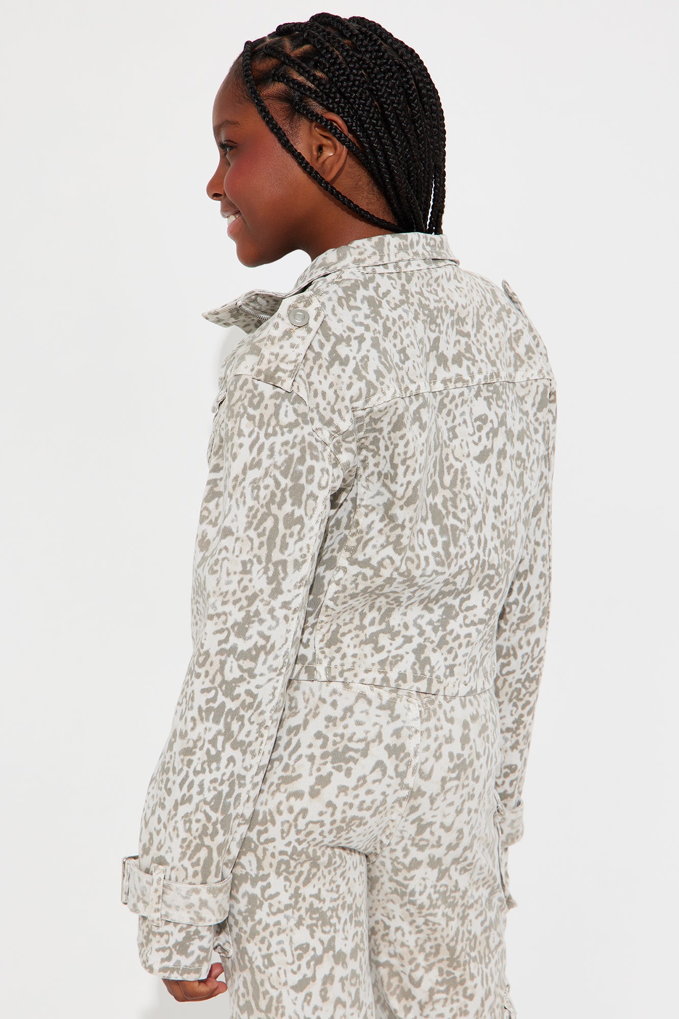 Mini Billie Cargo Jacket - Grey/combo