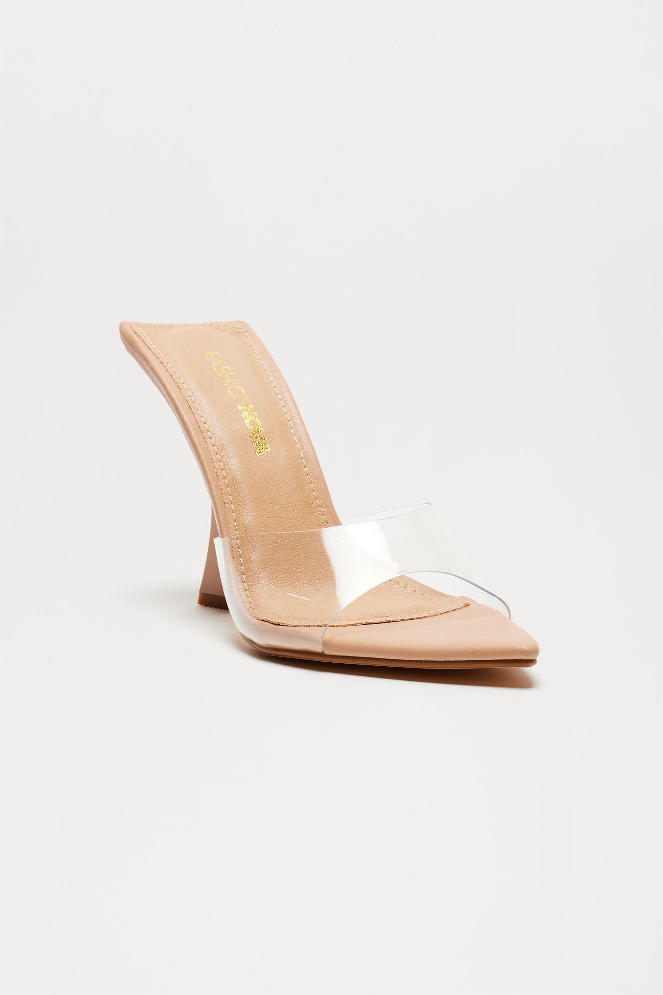 Naomi Pointed Toe Mules - Nude
