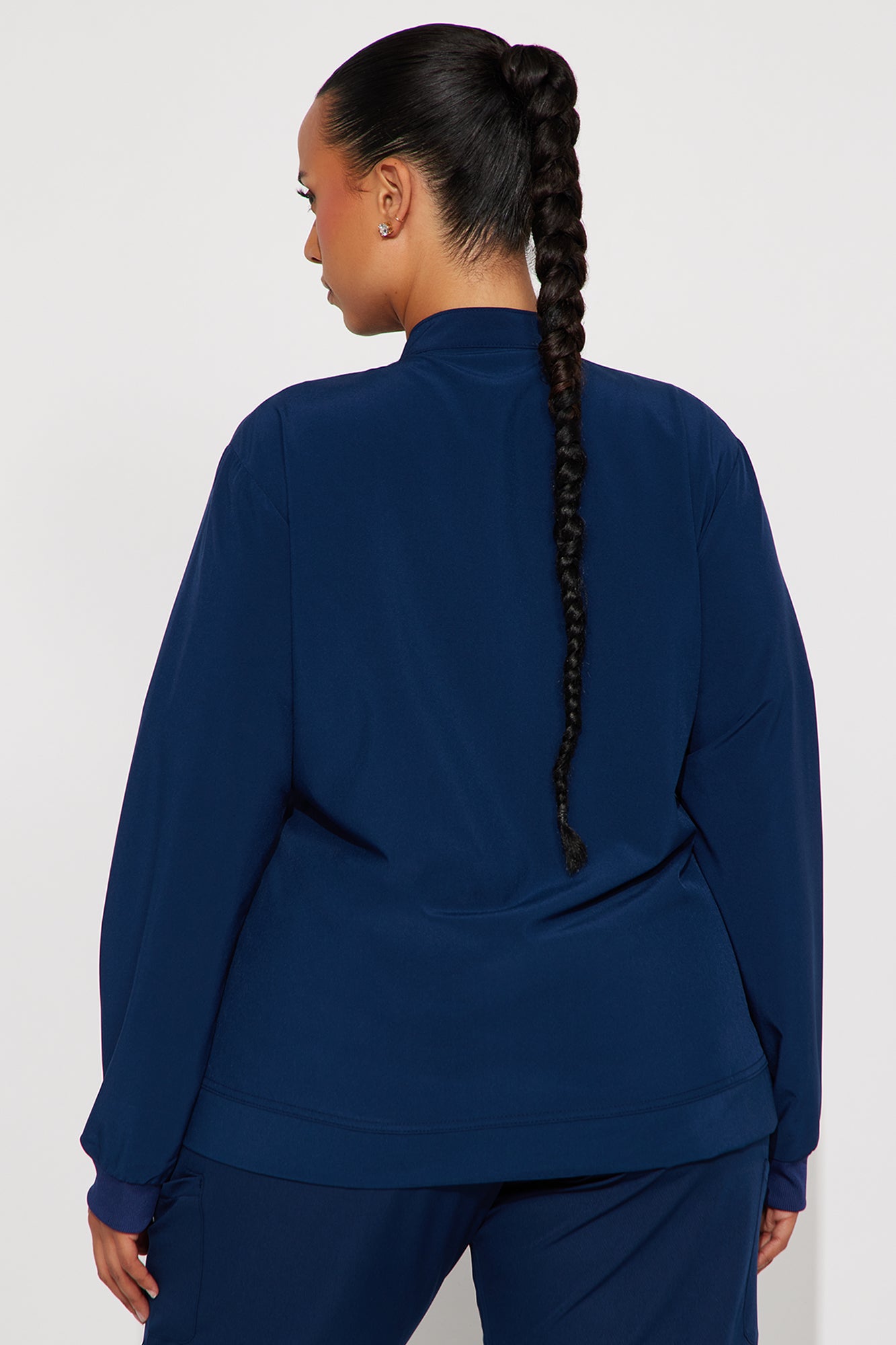 On The Daily Scrub Uniform Zip Up Jacket - Navy