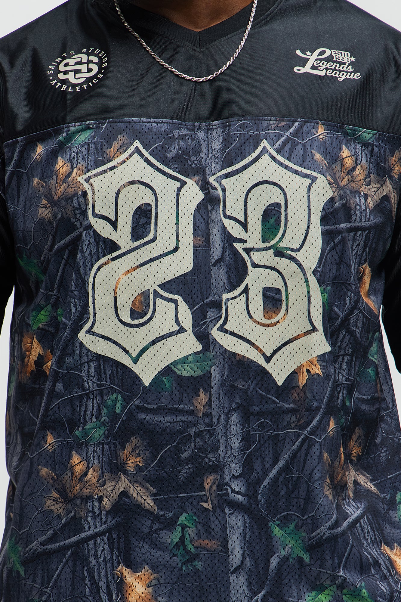 Saints Camo Short Sleeve Jersey - Black