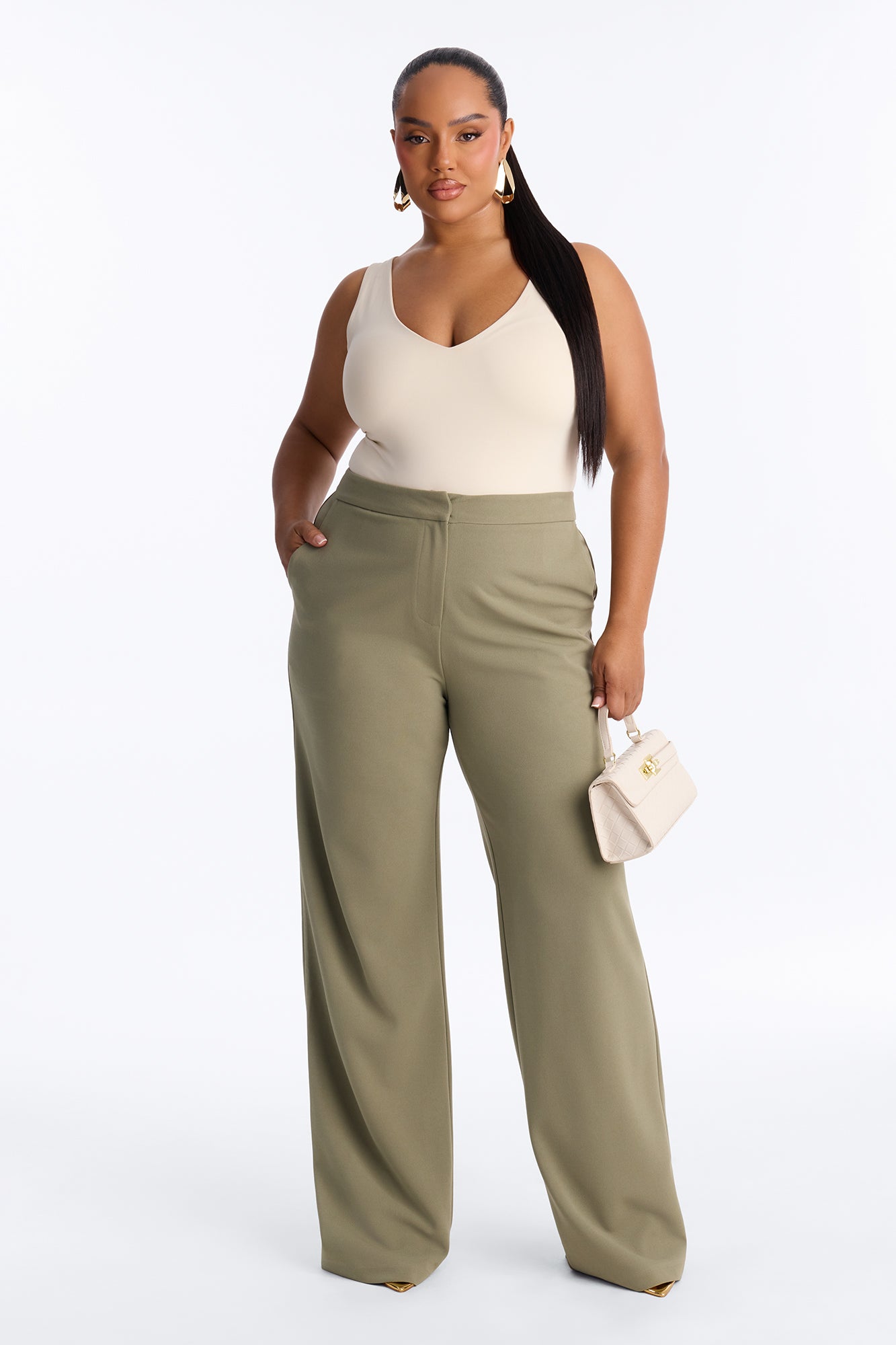 Core Competency Straight Leg Trouser - Sage