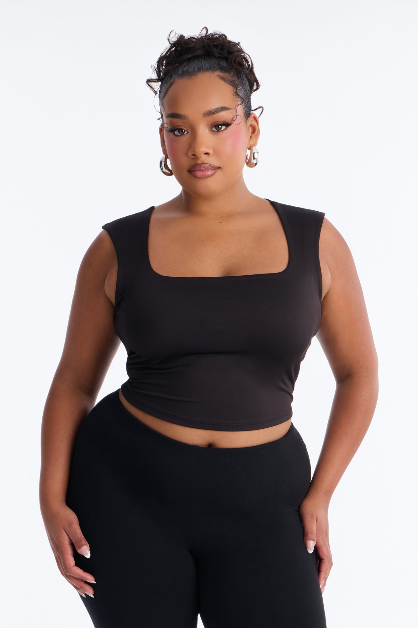Christine Sleeveless Top - Black