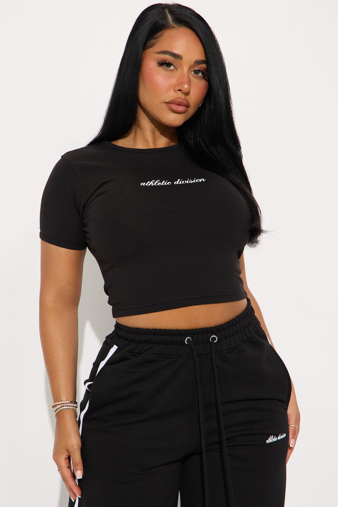 Athletic Division Pant Set - Black