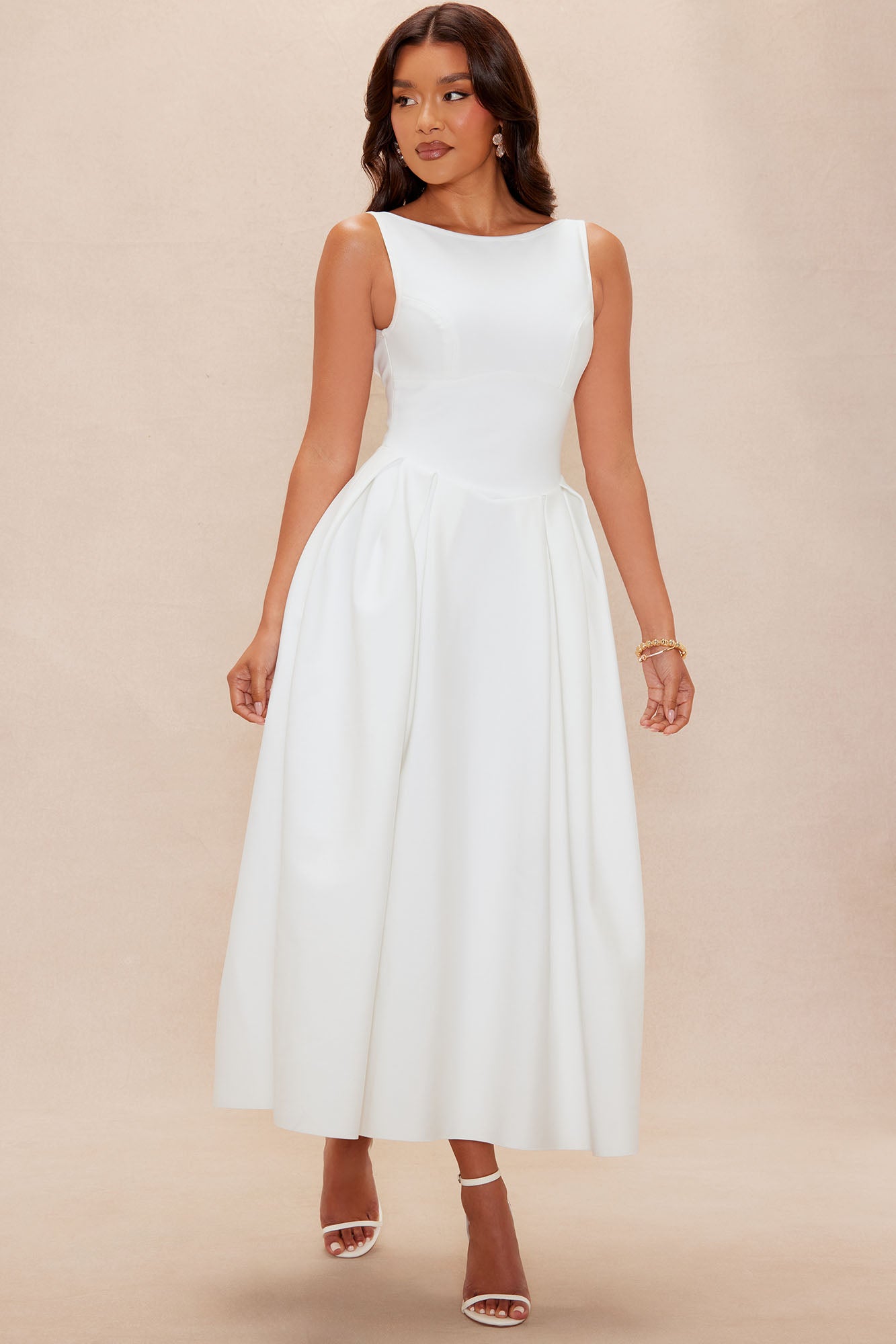 Lani Bandage Maxi Dress - White