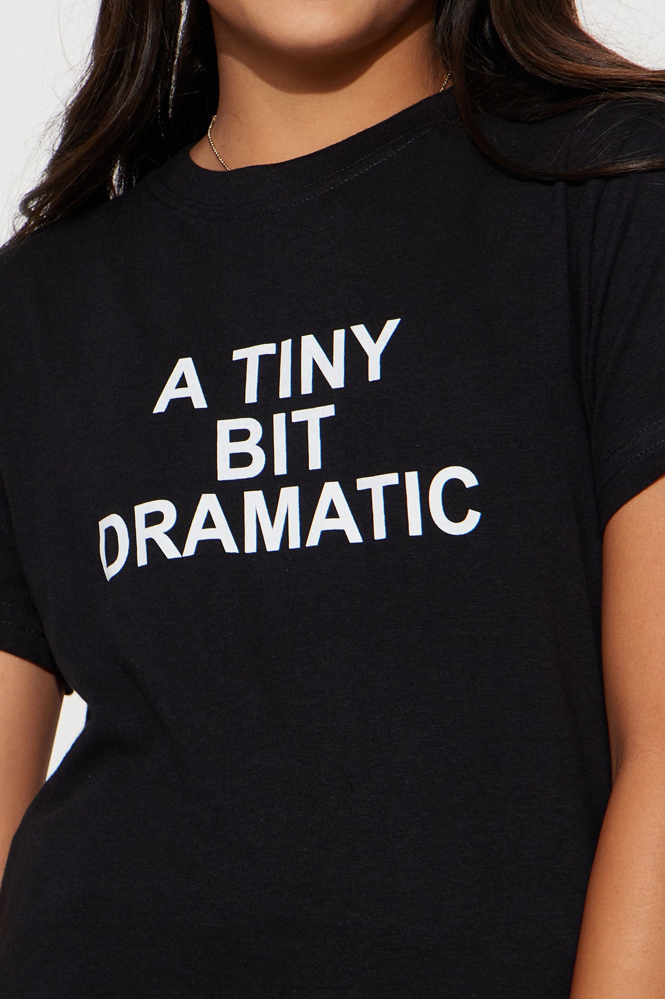 Mini A Tiny Bit Dramatic Screen Tee - Black