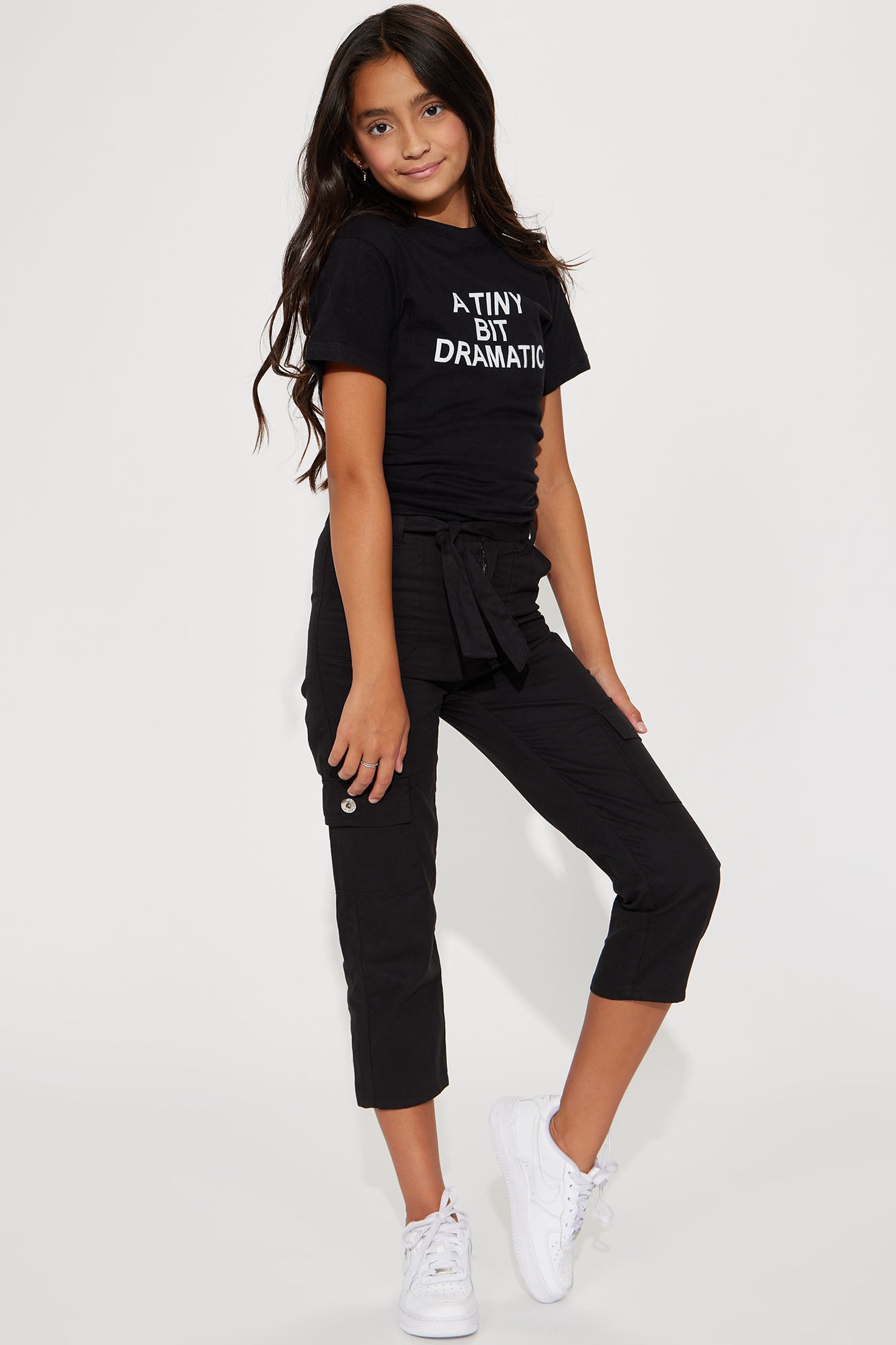 Mini A Tiny Bit Dramatic Screen Tee - Black
