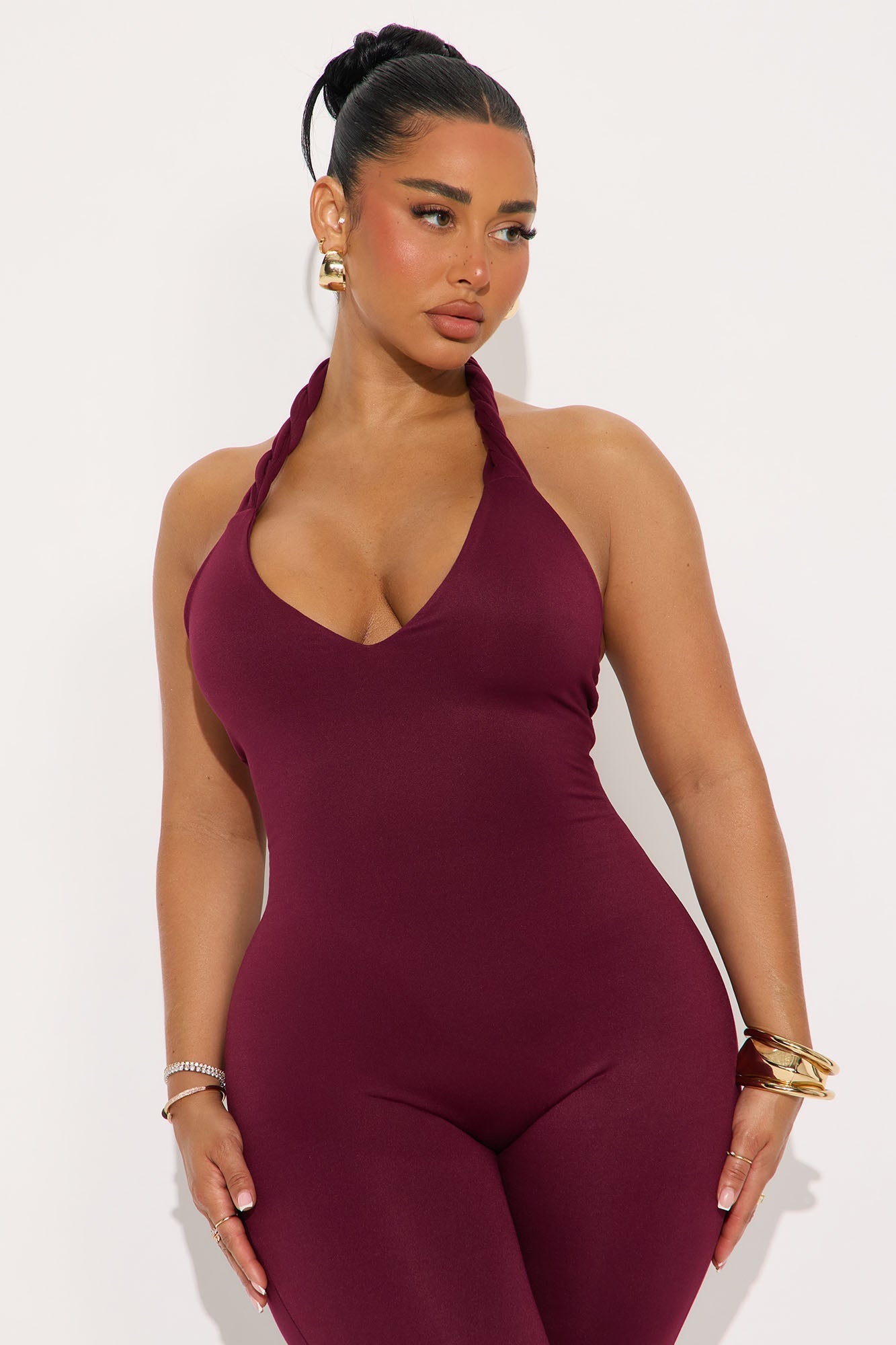 Endless Memories Capri Jumpsuit - Wine
