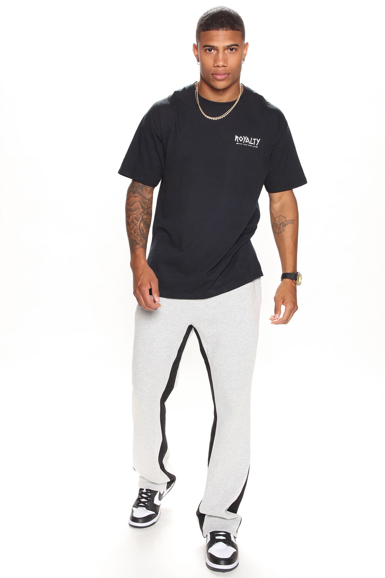 Tayson Flared Sweatpants - Grey