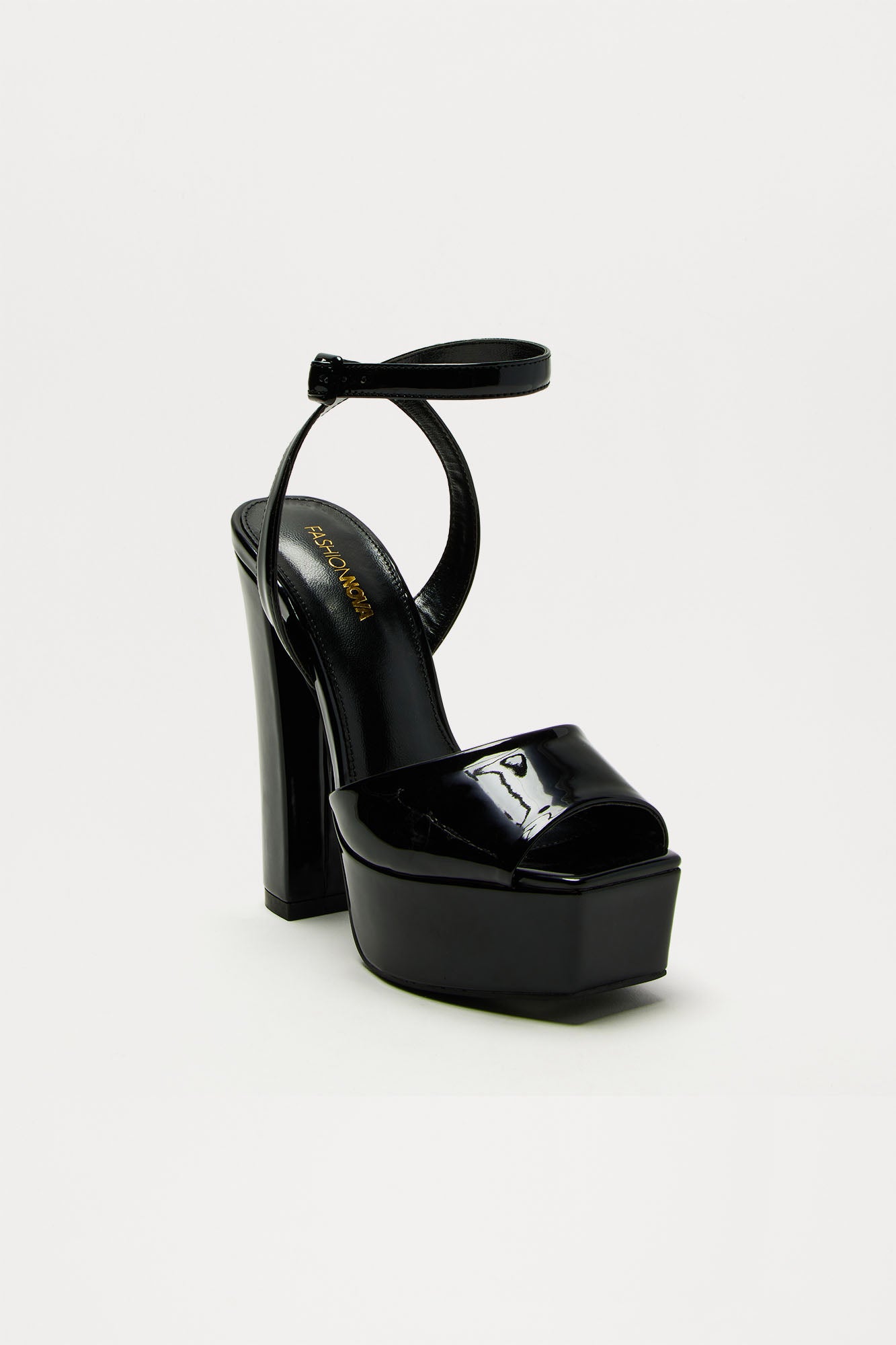 Catalina Platform Block Heels - Black