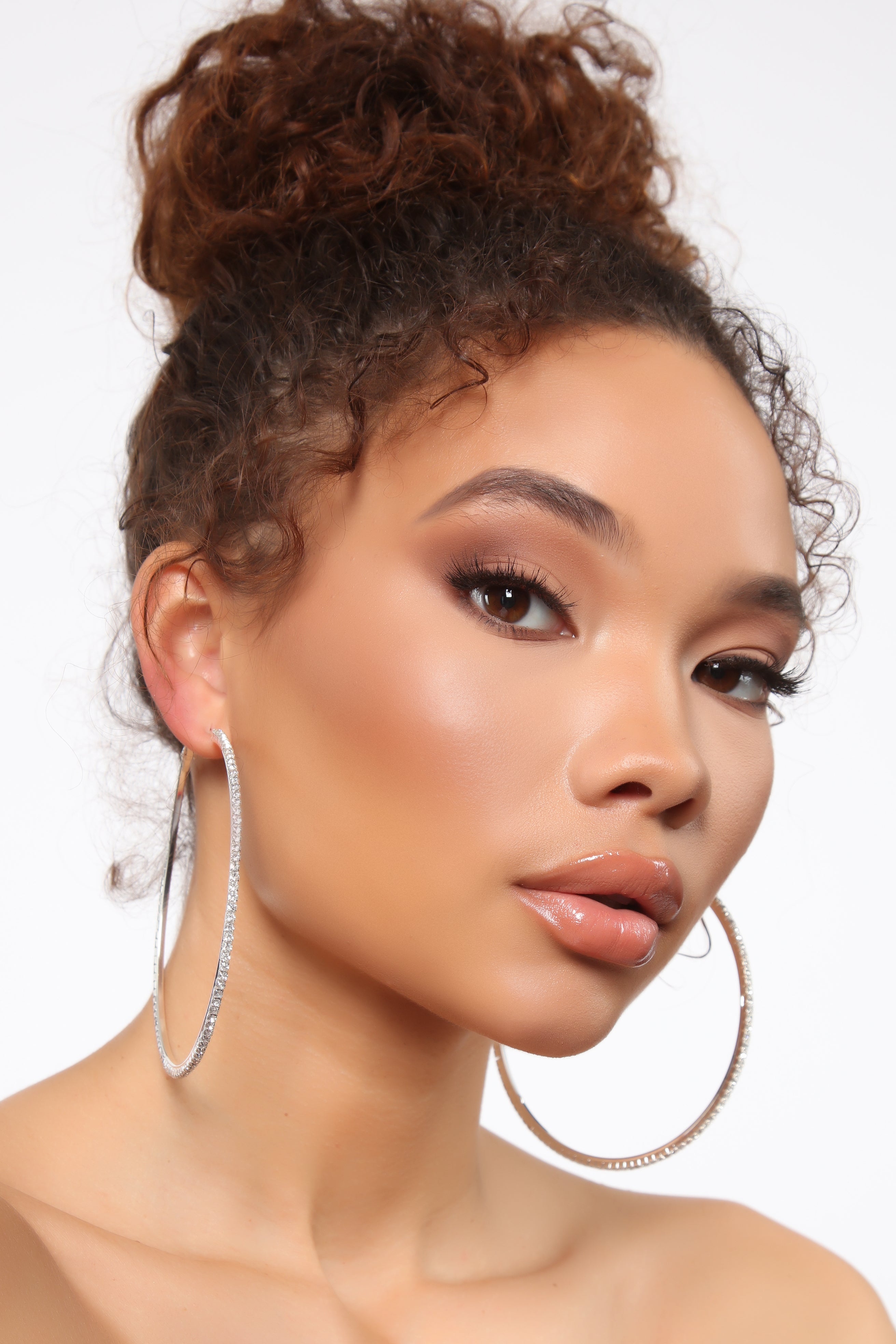 Katherine Hoop Earrings - Silver