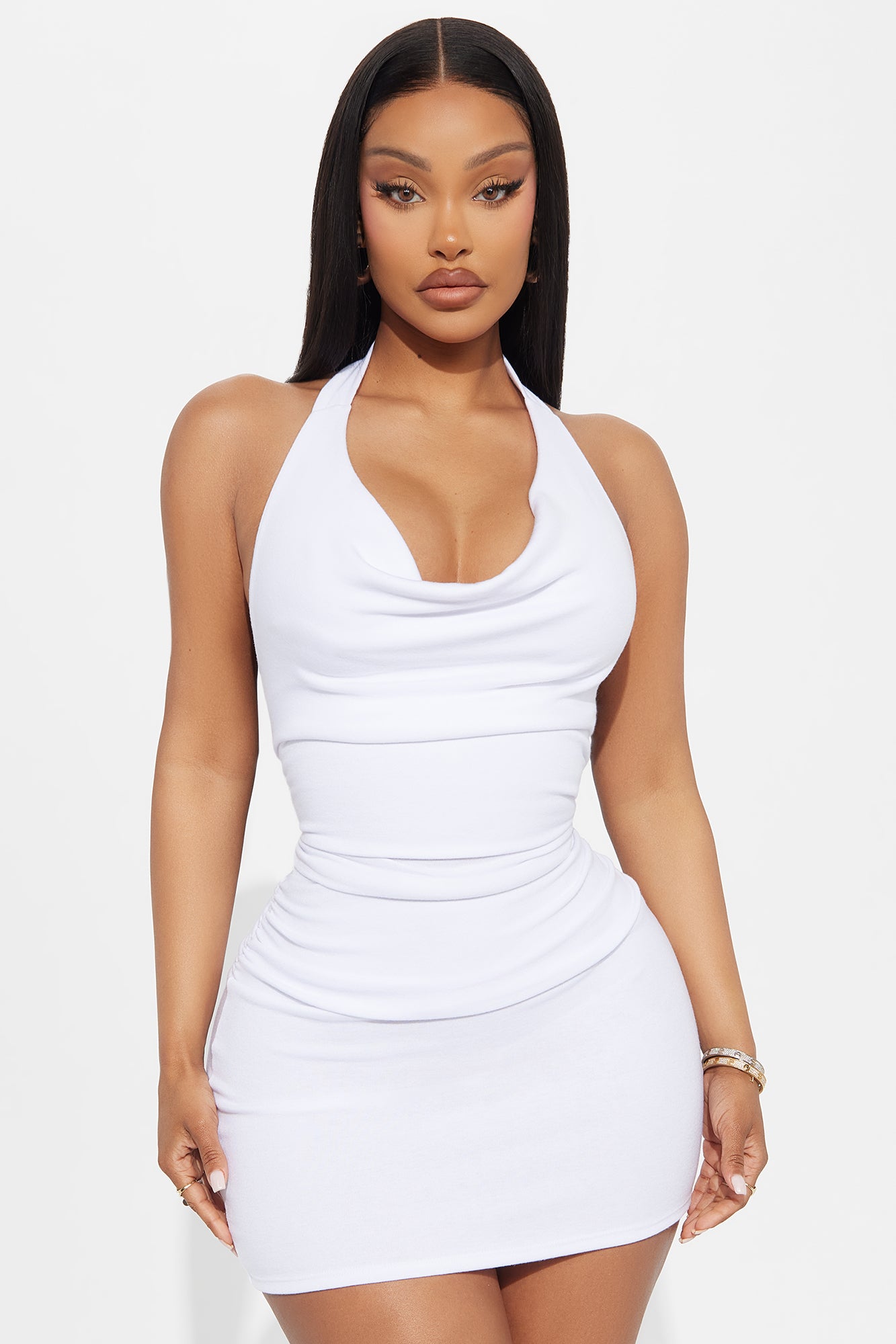 Jax Double Lined Mini Dress - White