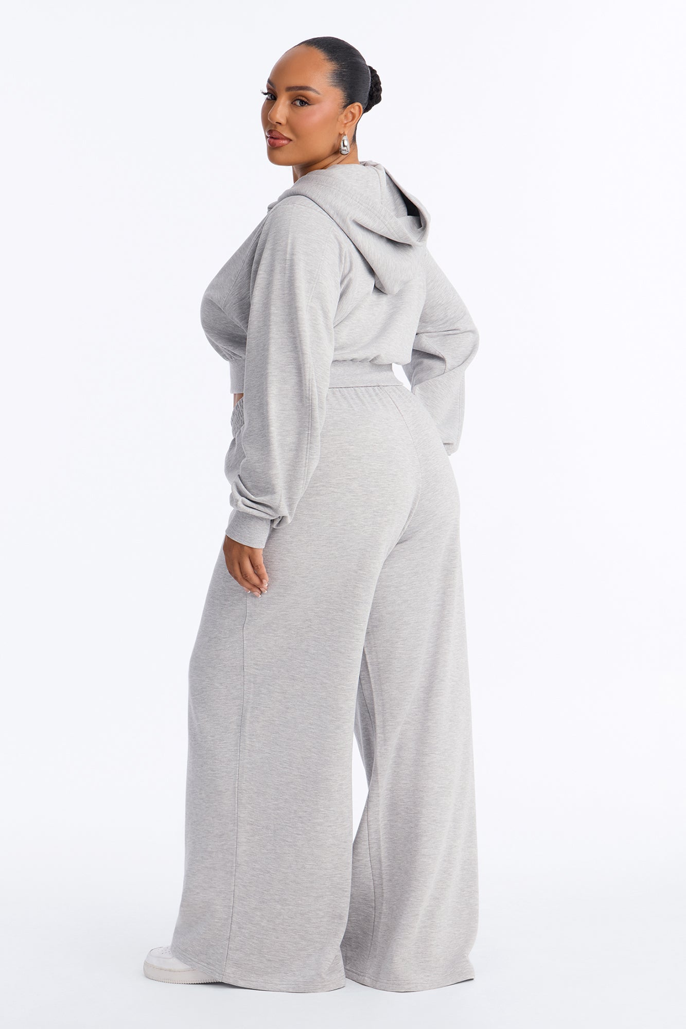 Savannah Fleece Pant Set - Heather Grey
