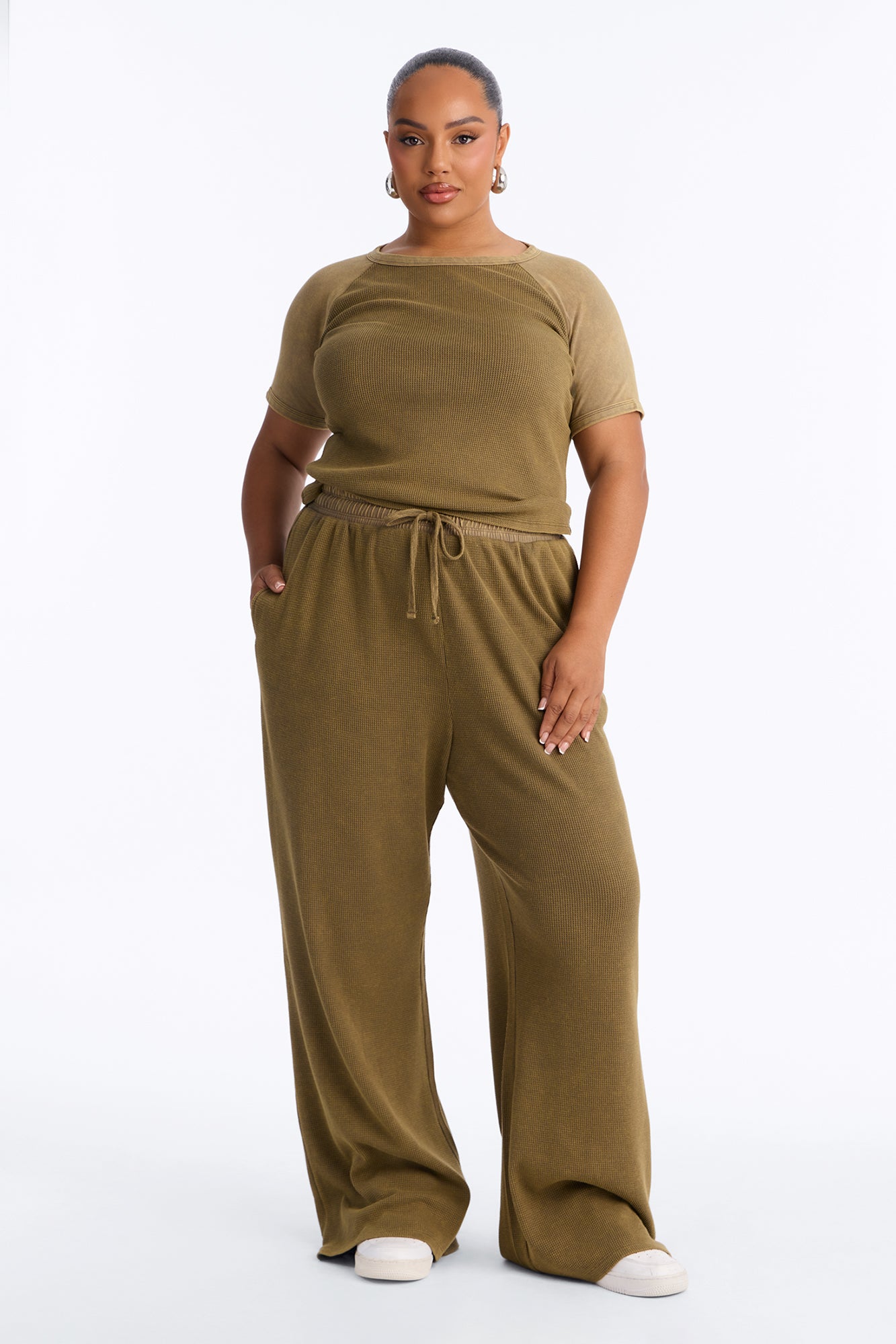 My Calm State Thermal Pant Set - Olive