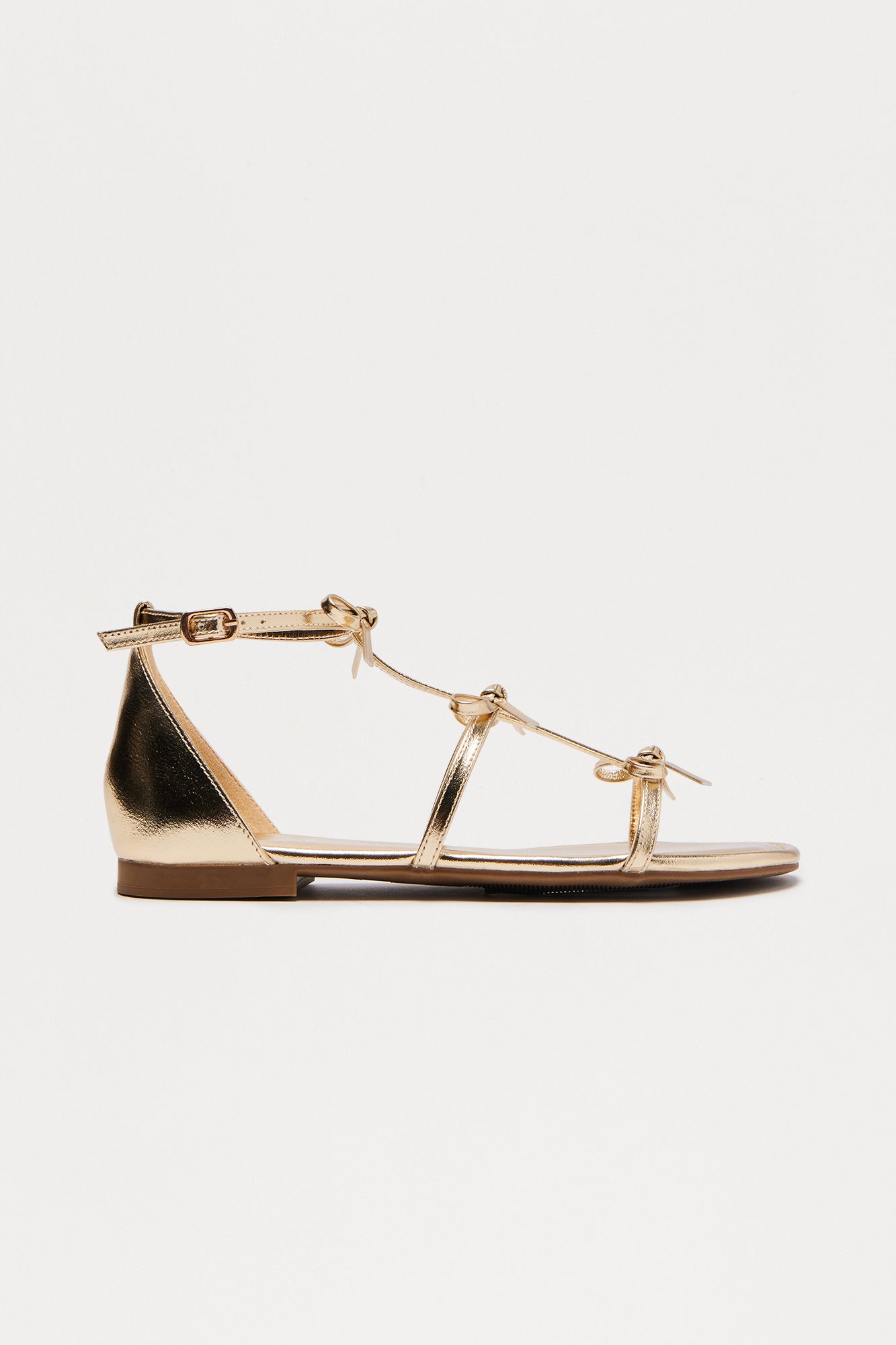 Jullietta Bow Sandals - Gold