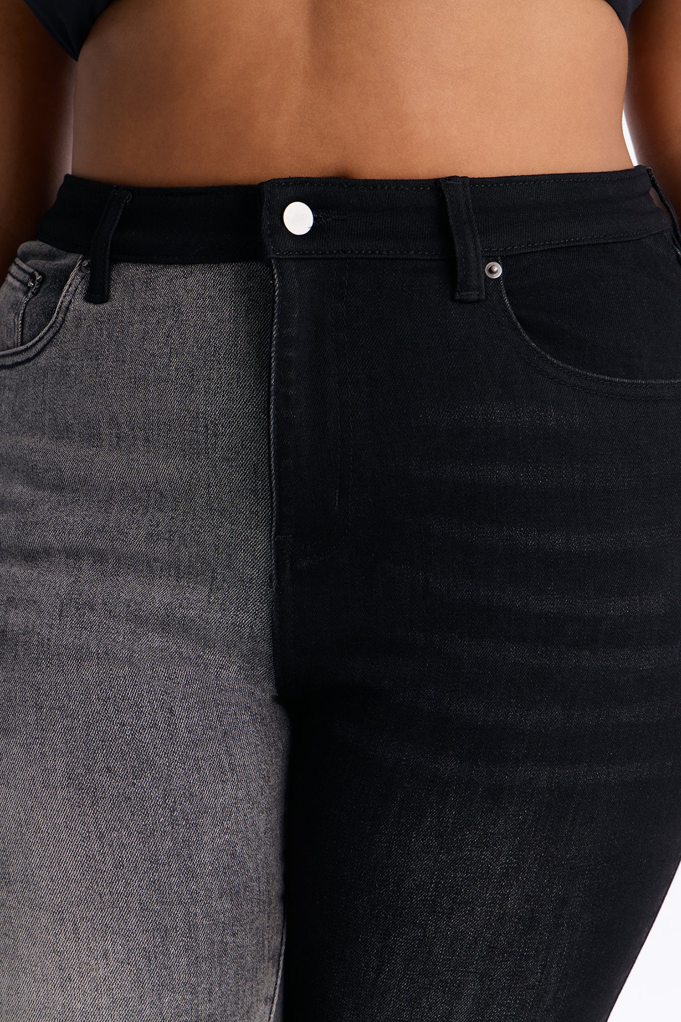 Second Guessing Stretch Skinny Jeans - Black/combo