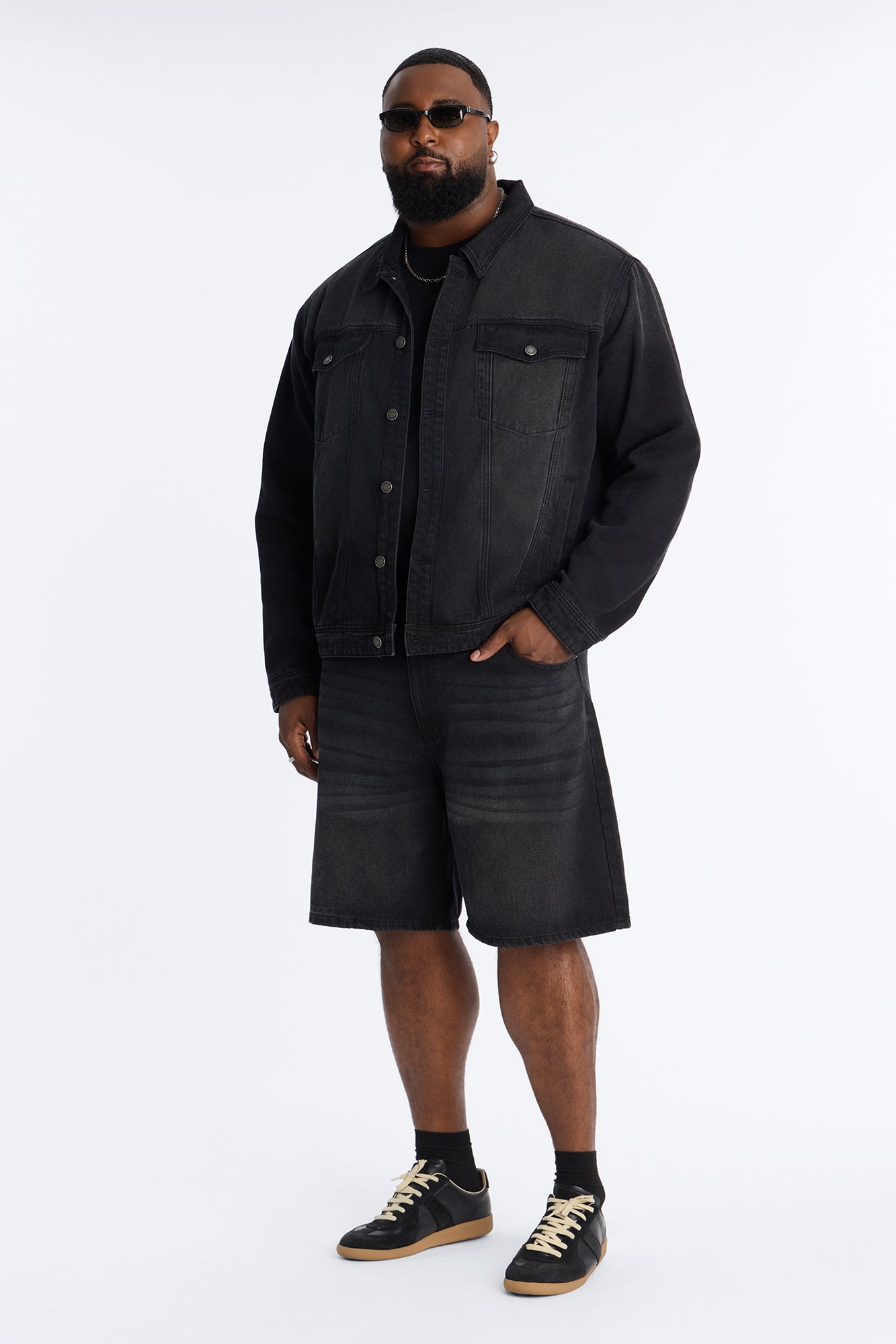Essential Denim Trucker Jacket - Black Wash